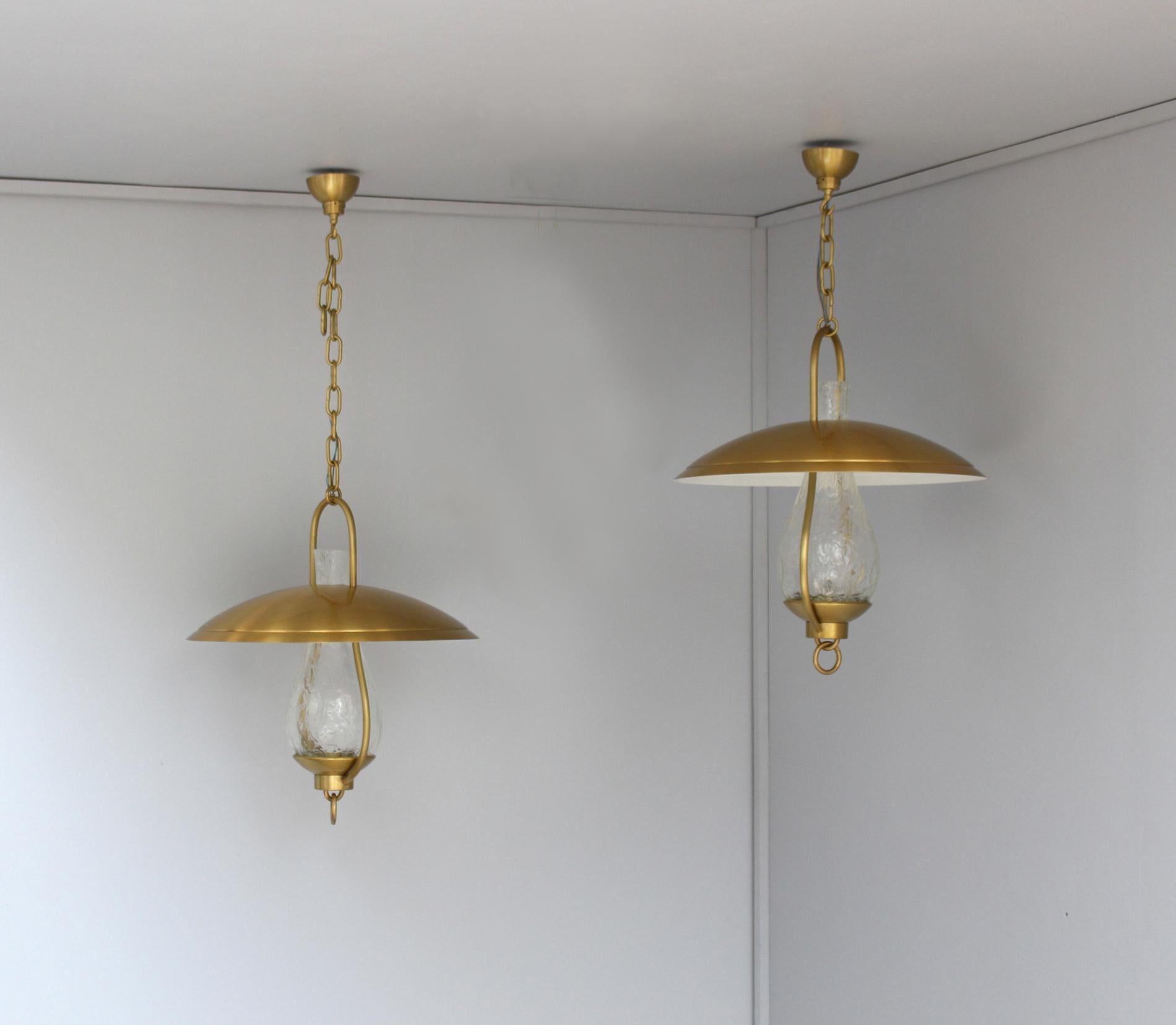 Mid-20th Century 3 Fine French Hanging Bronze and 
