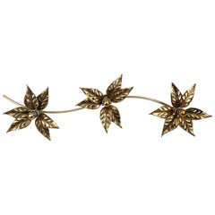 3 Flowers Wall Sconce by Willy Daro, 1970s
