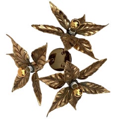 3 Flowers Wall Sconce by Willy Daro, 1970s
