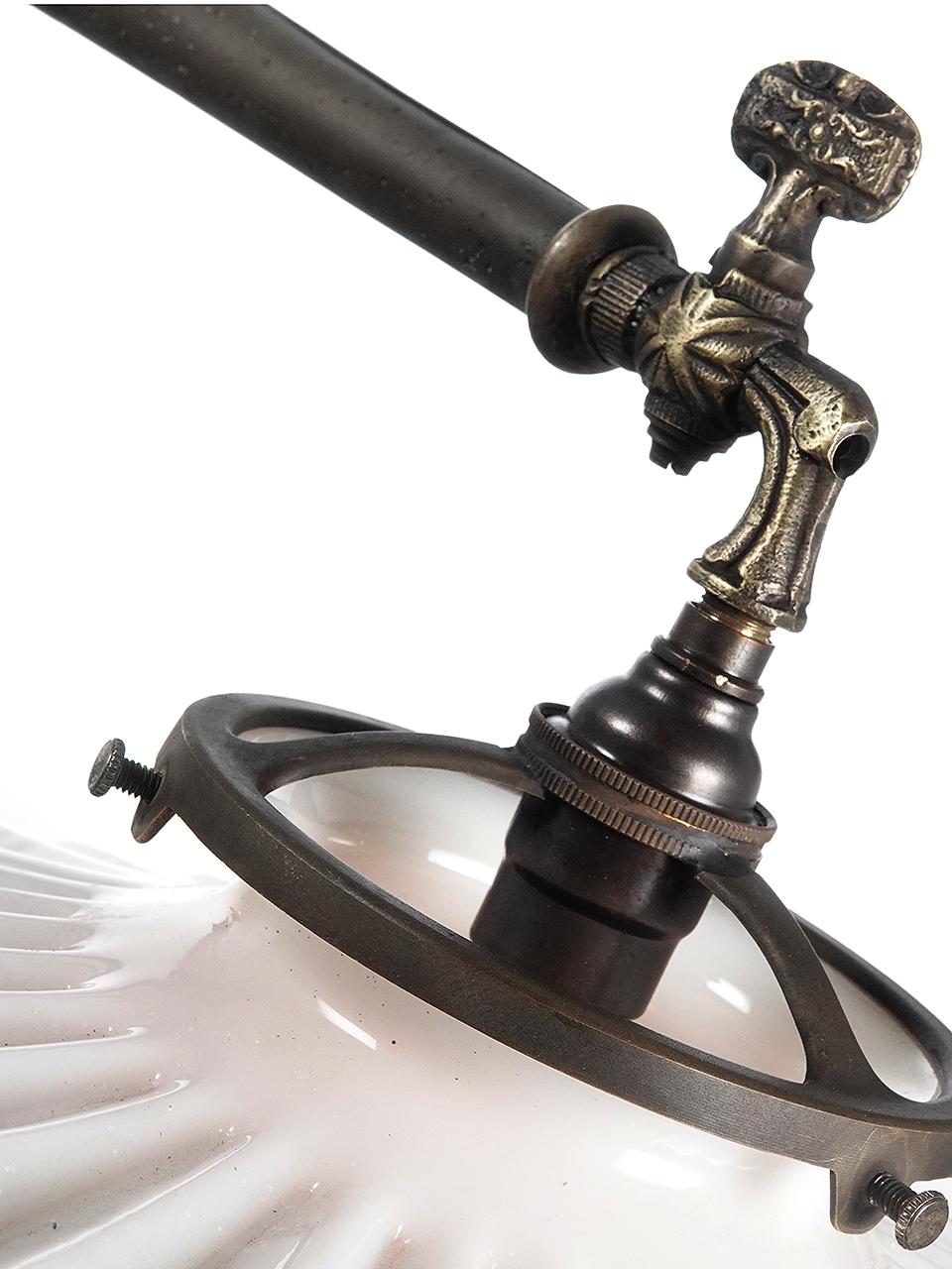 3 Foot Double Arm Gas Lamp In Good Condition In Peekskill, NY