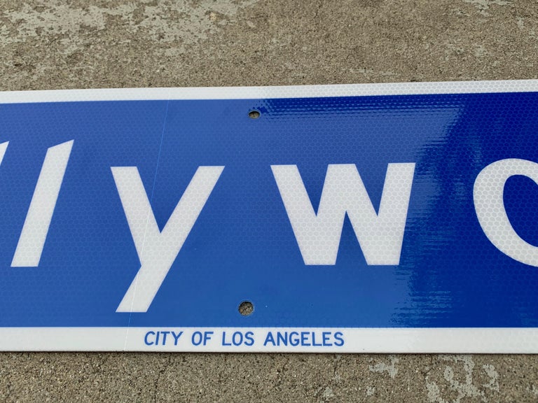 3 Foot Long Original Hollywood Blvd Street Sign at 1stDibs hollywood