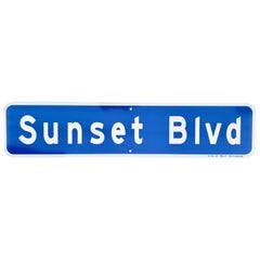 Original Sunset Blvd Street Sign