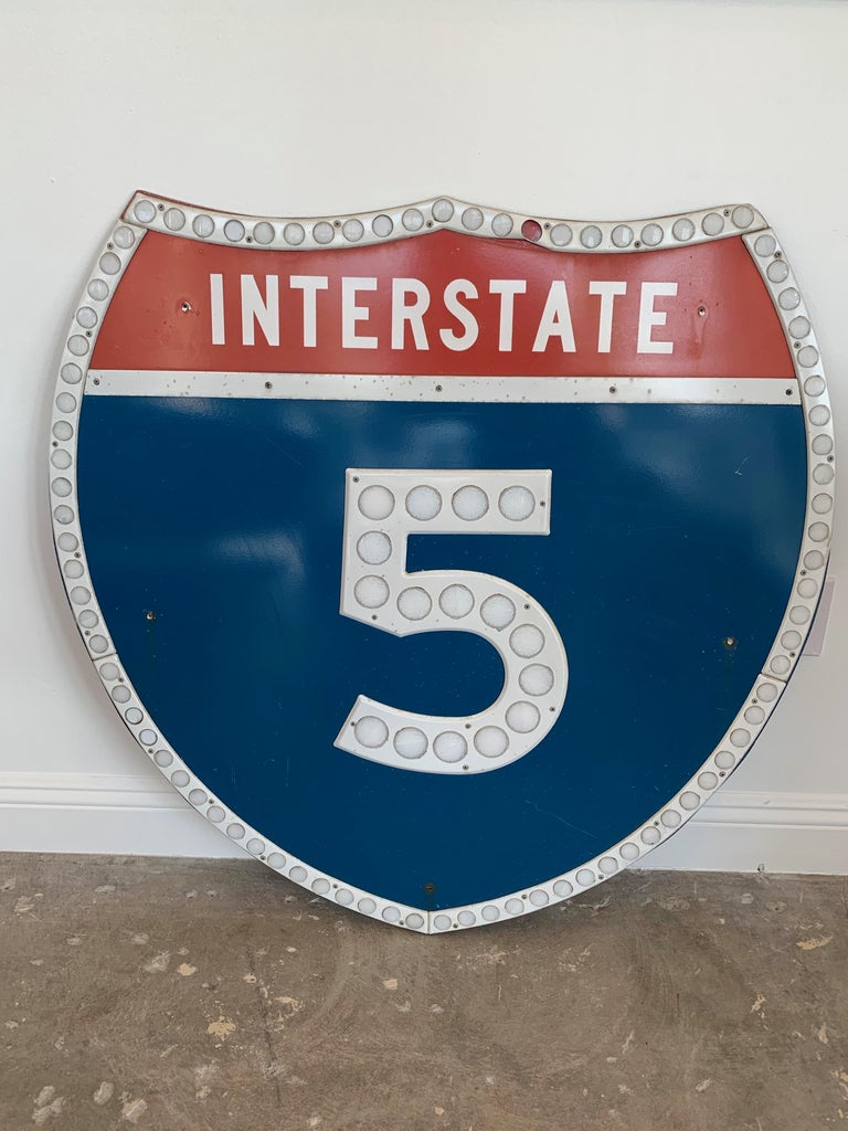 American Los Angeles 5 Freeway Shield For Sale