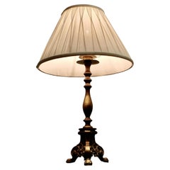 3 Footed Brass Table Lamp