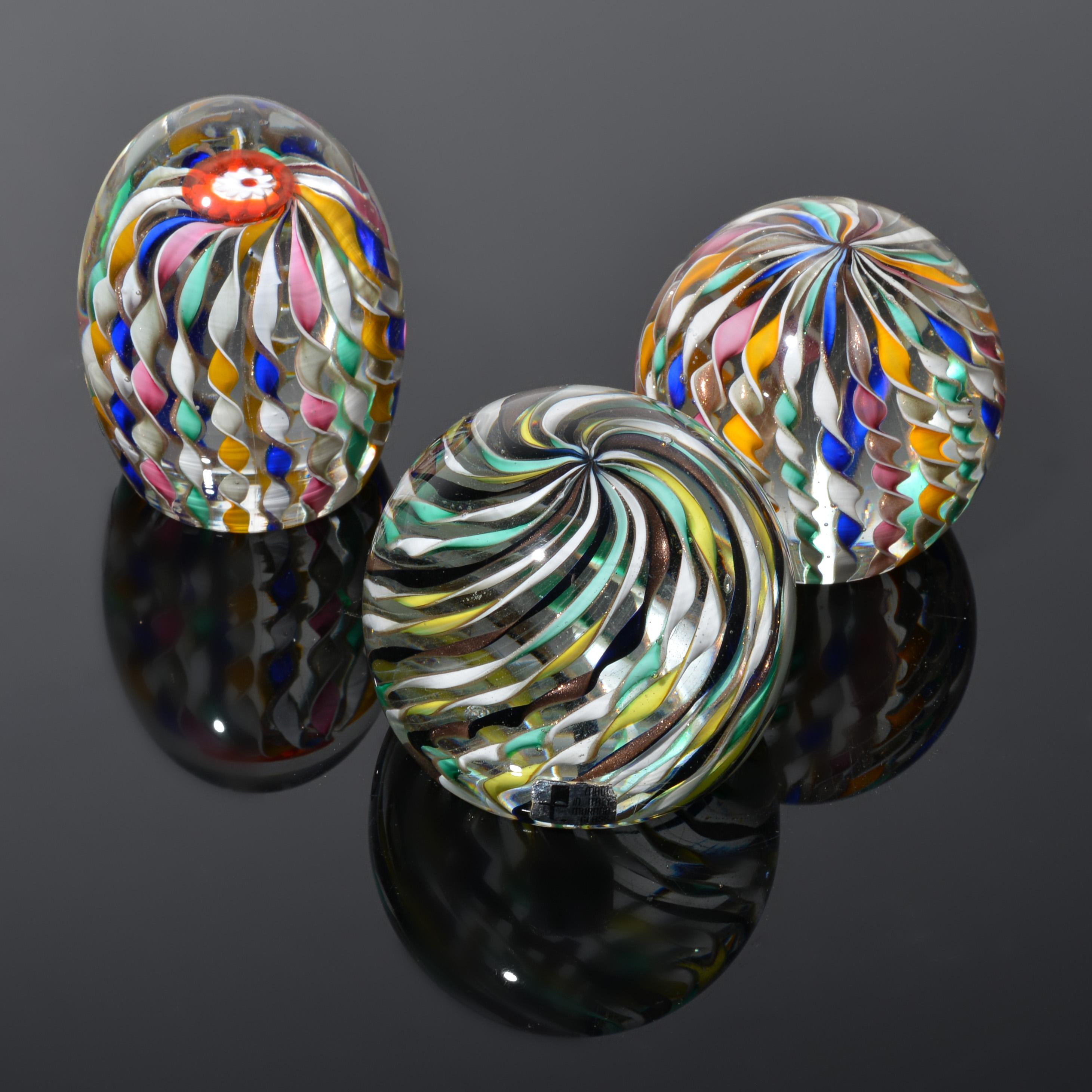 Mid-Century moderno 3 Fermacarte Fratelli Toso a CANNE, Collection'S Pina in vendita