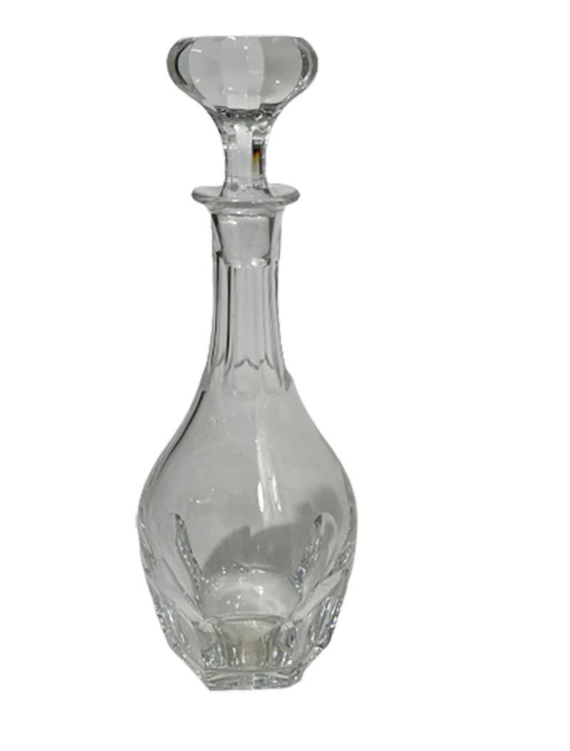 20th Century 3 French Crystal Decanters, 1970-1980