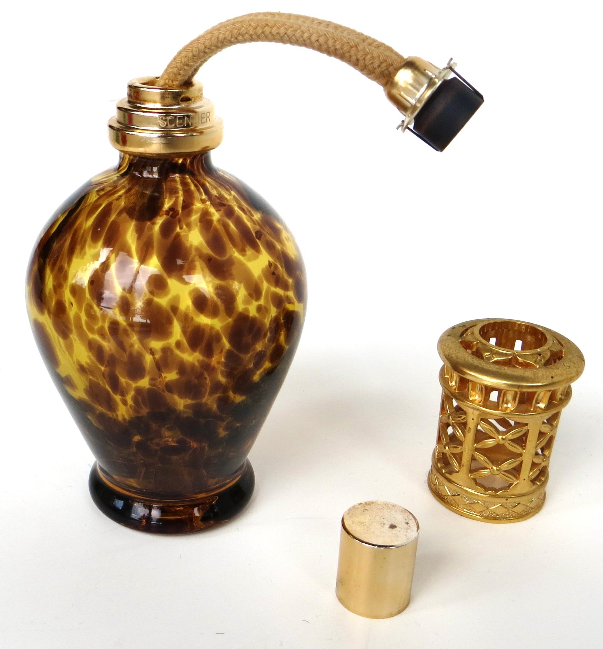 (3) French Post-War Glass Fragrance Diffusers 