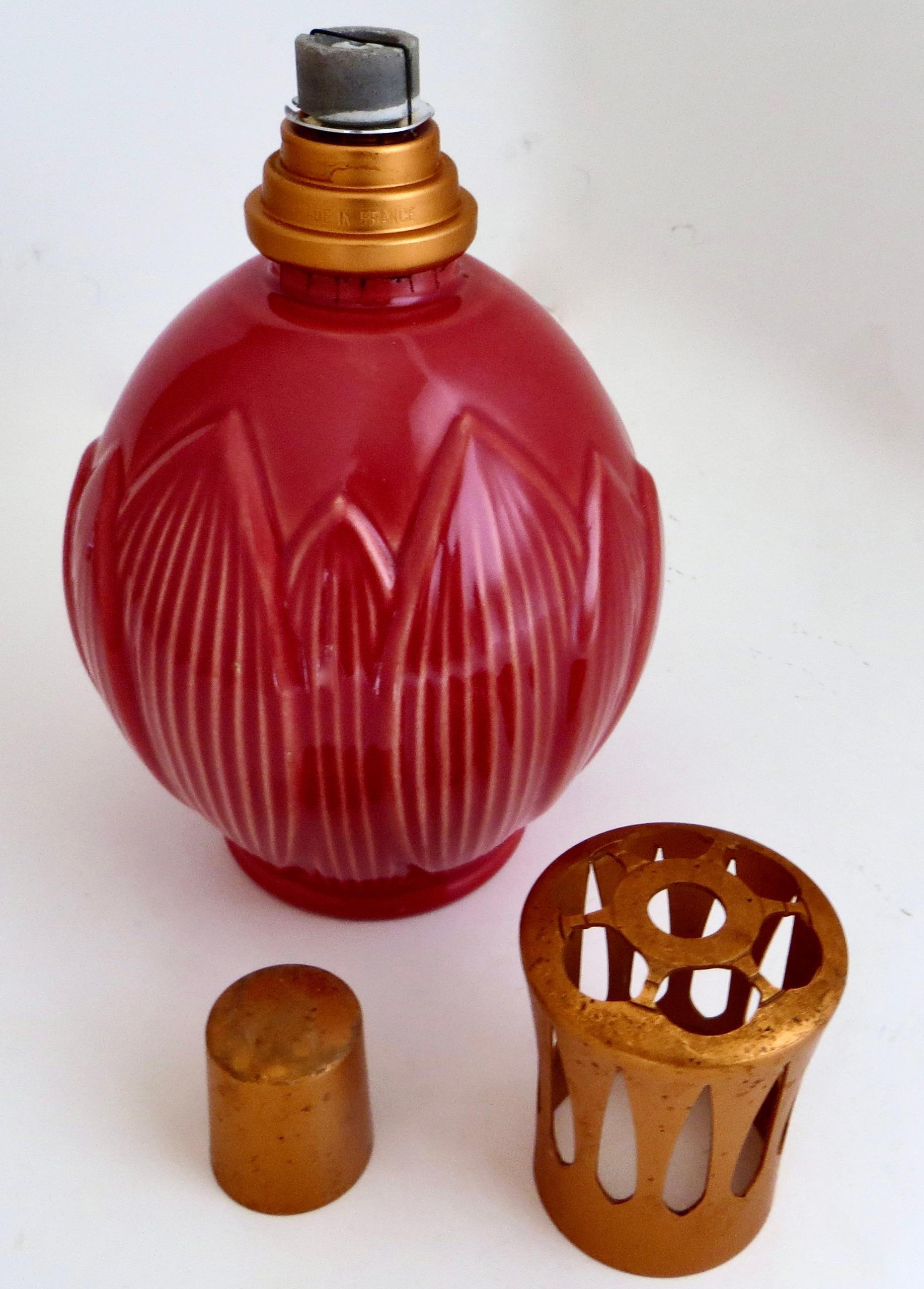 (3) French Post-War Glass Fragrance Diffusers 