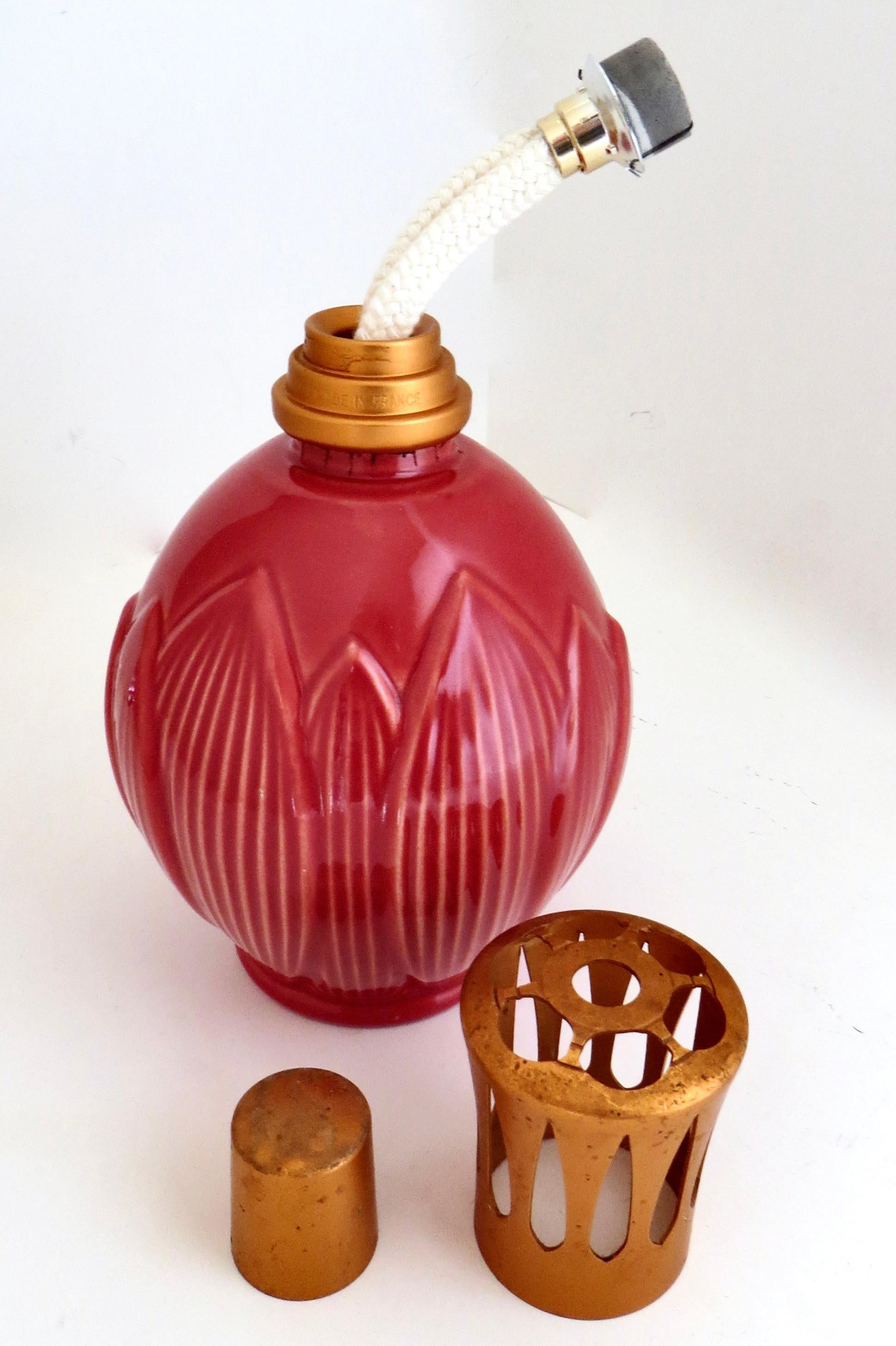 Mid-20th Century (3) French Post-War Glass Fragrance Diffusers 