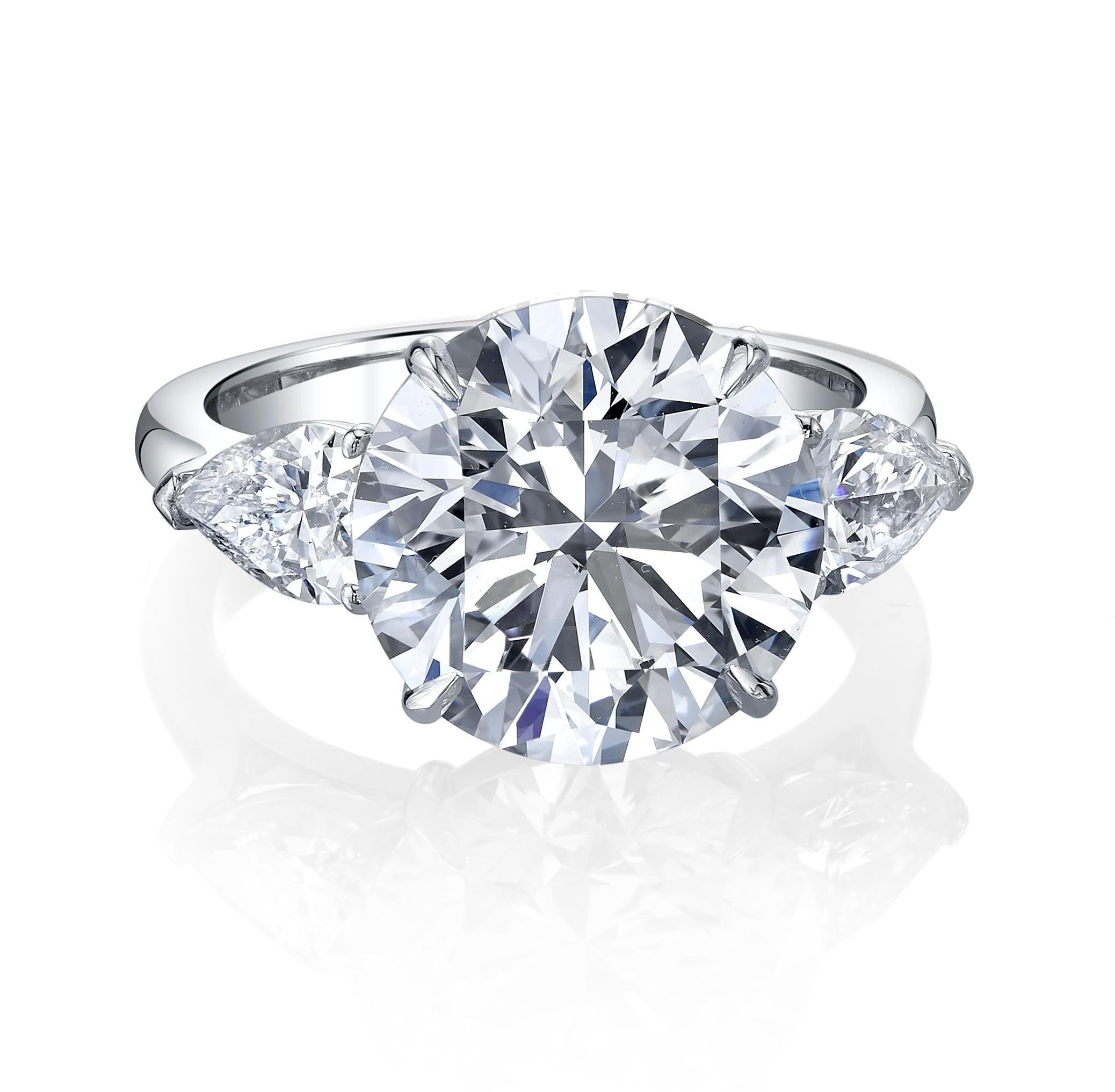 Artisan 3 GIA Round Cut Diamond Engagement in Platinum 950 Setting For Sale