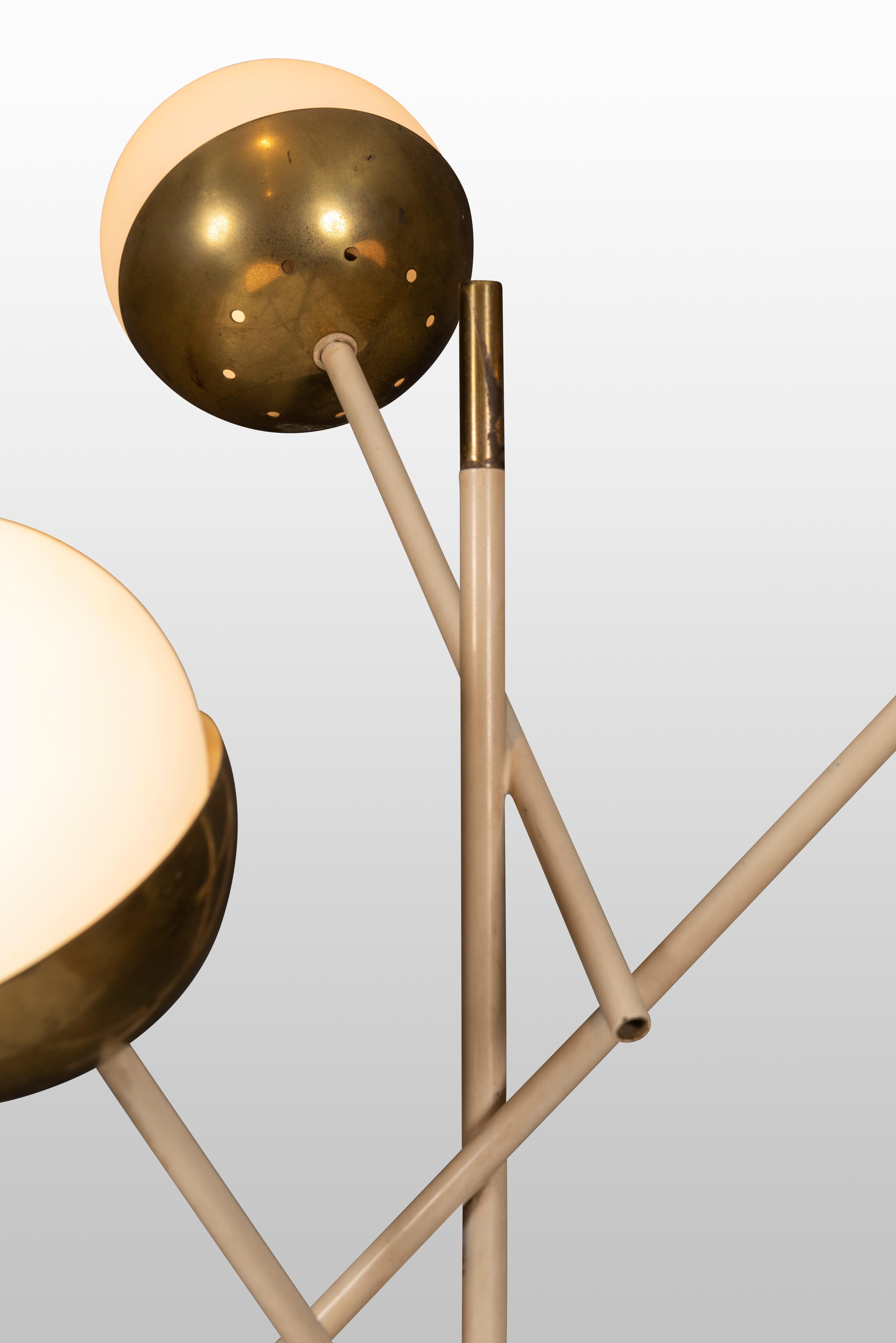 Mid-Century Modern 3 Globe Floor Lamp by Stilnovo For Sale