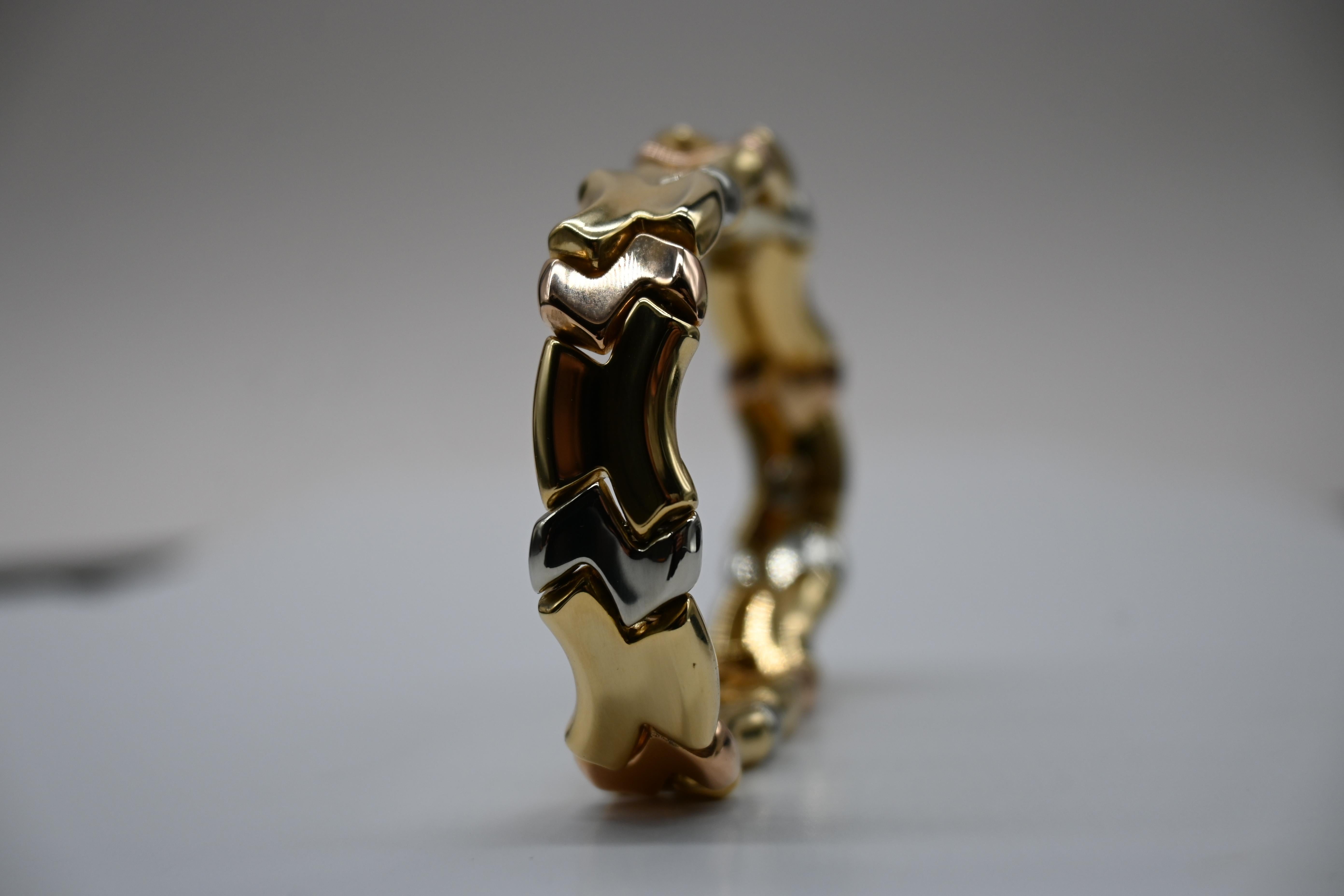 3 Golde Modernes Mesh-Armband aus Mesh für Damen oder Herren im Angebot