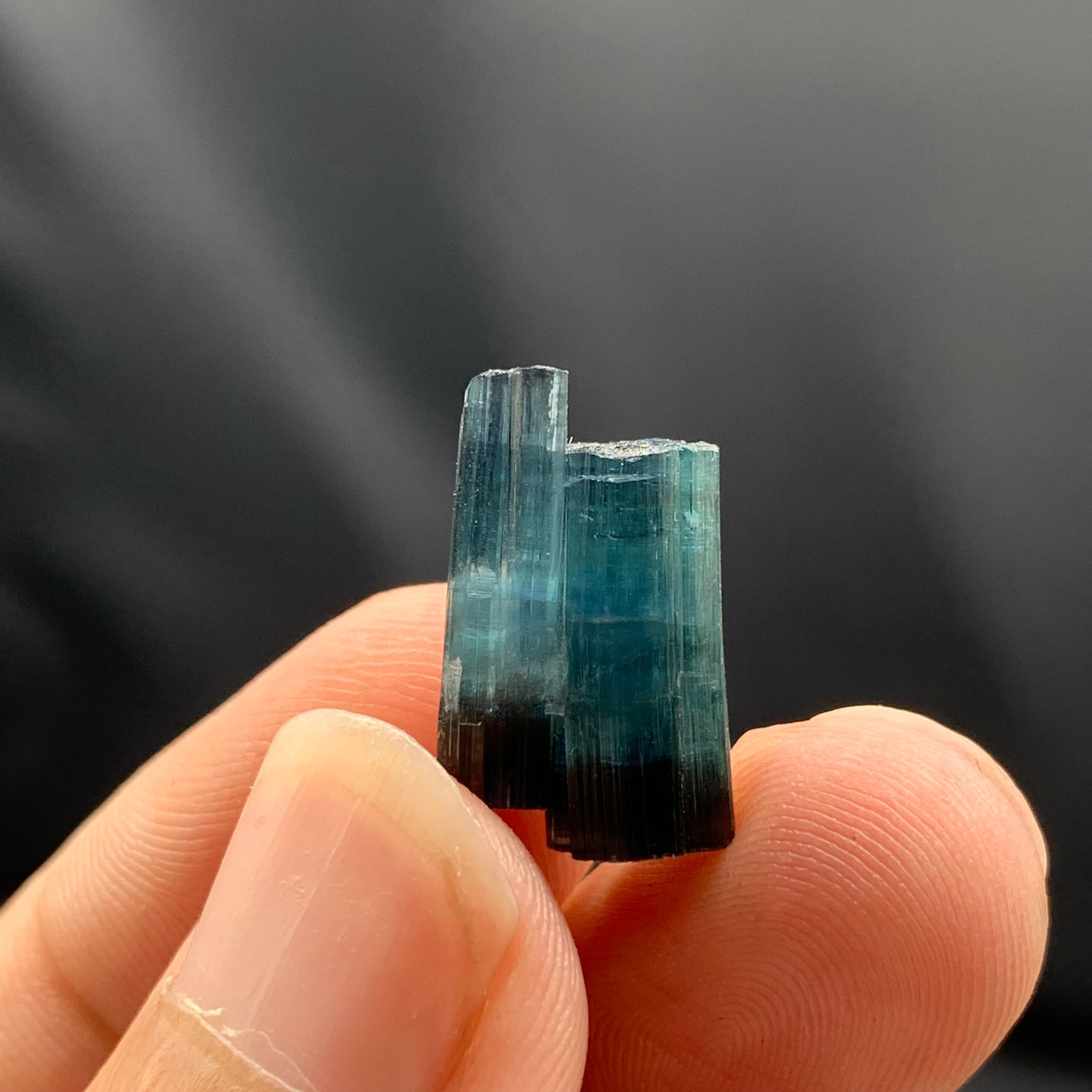 Adam Style 3 Grams Terminated Indicolite Tourmaline Crystals From Afghanistan For Sale