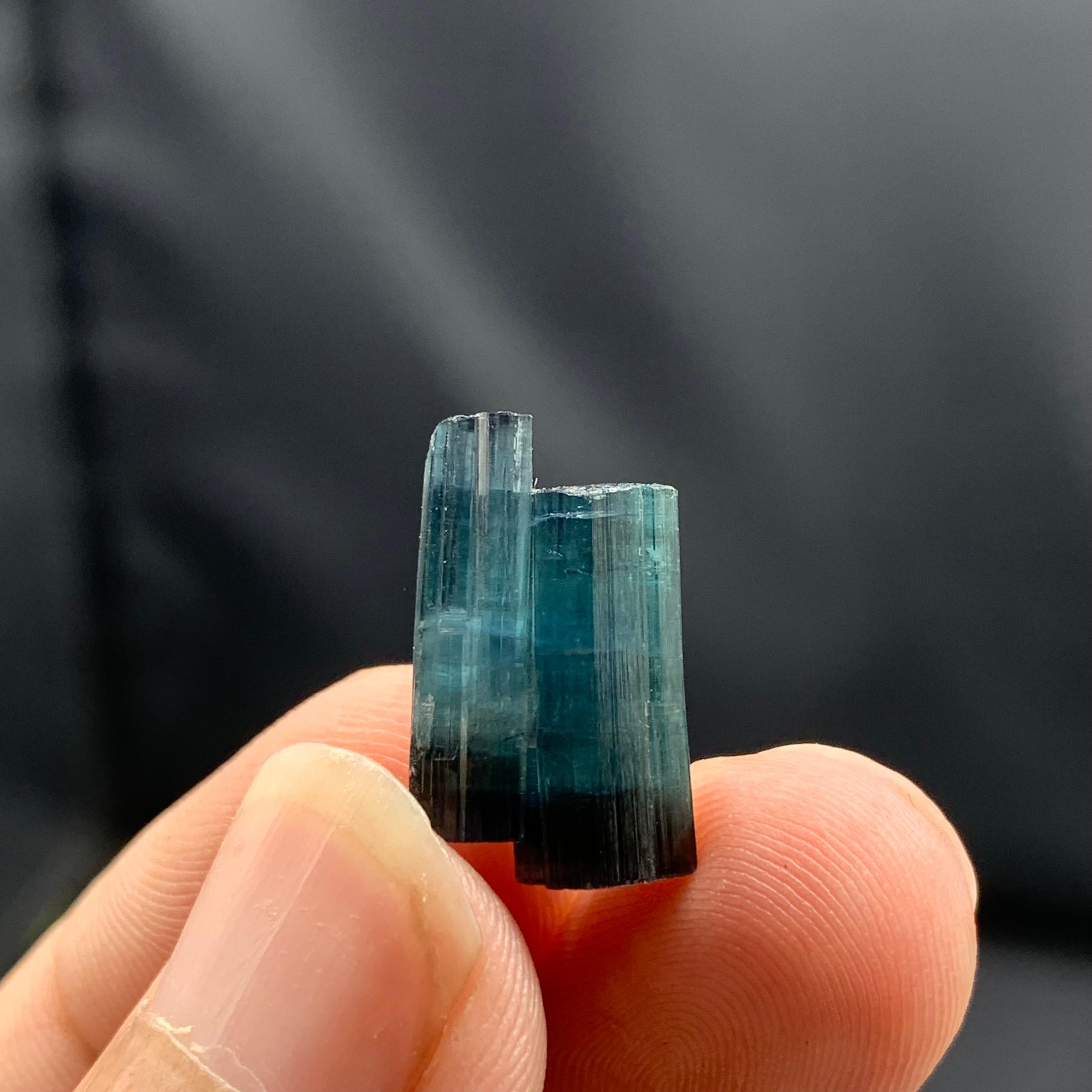 3 Grams Terminated Indicolite Tourmaline Crystals From Afghanistan For Sale 1
