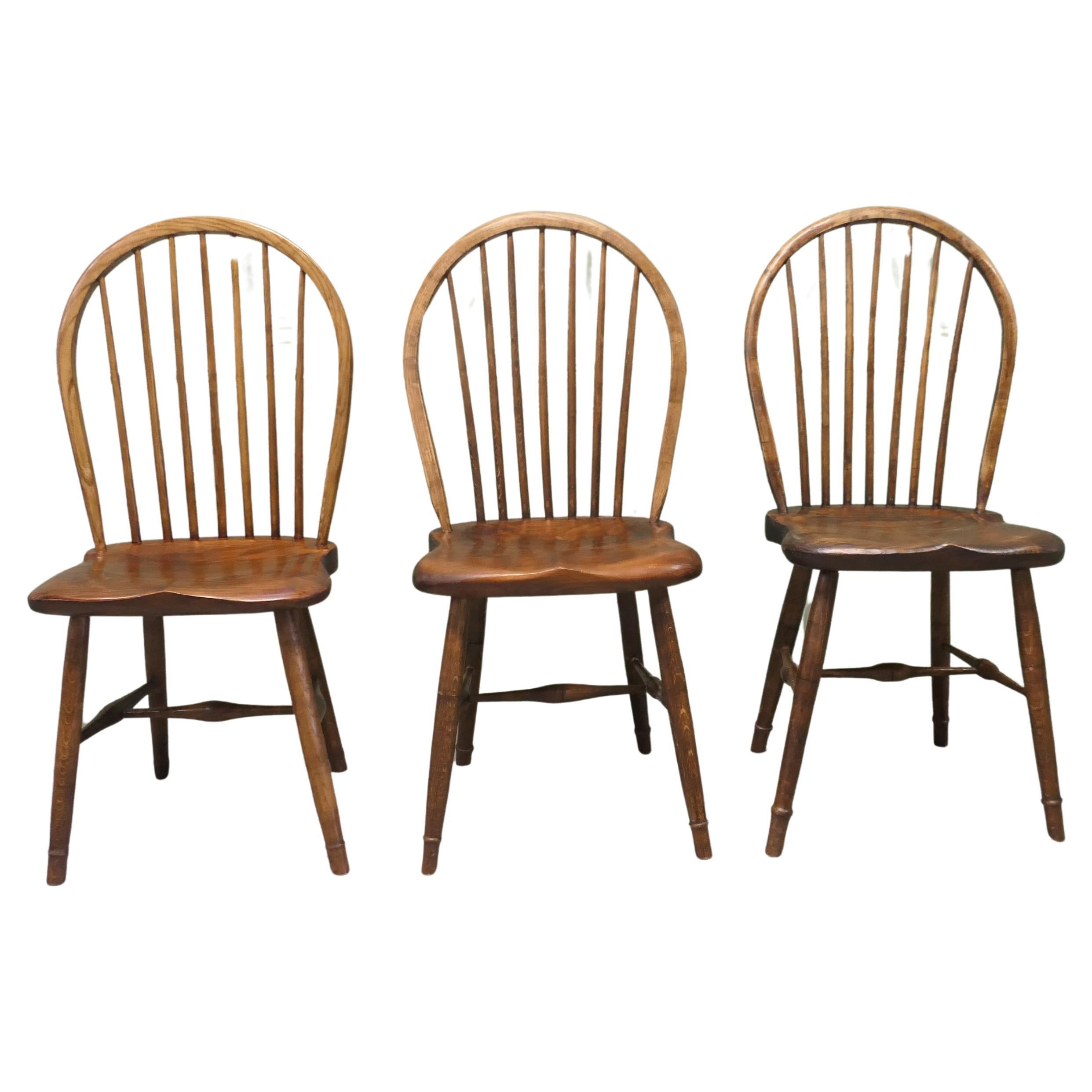 3 Hand Made Country Kitchen Chairs A superb trio of chairs