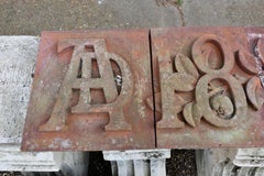 Handmade Terracotta Foundation Stones, Arts and Crafts Style, 1881