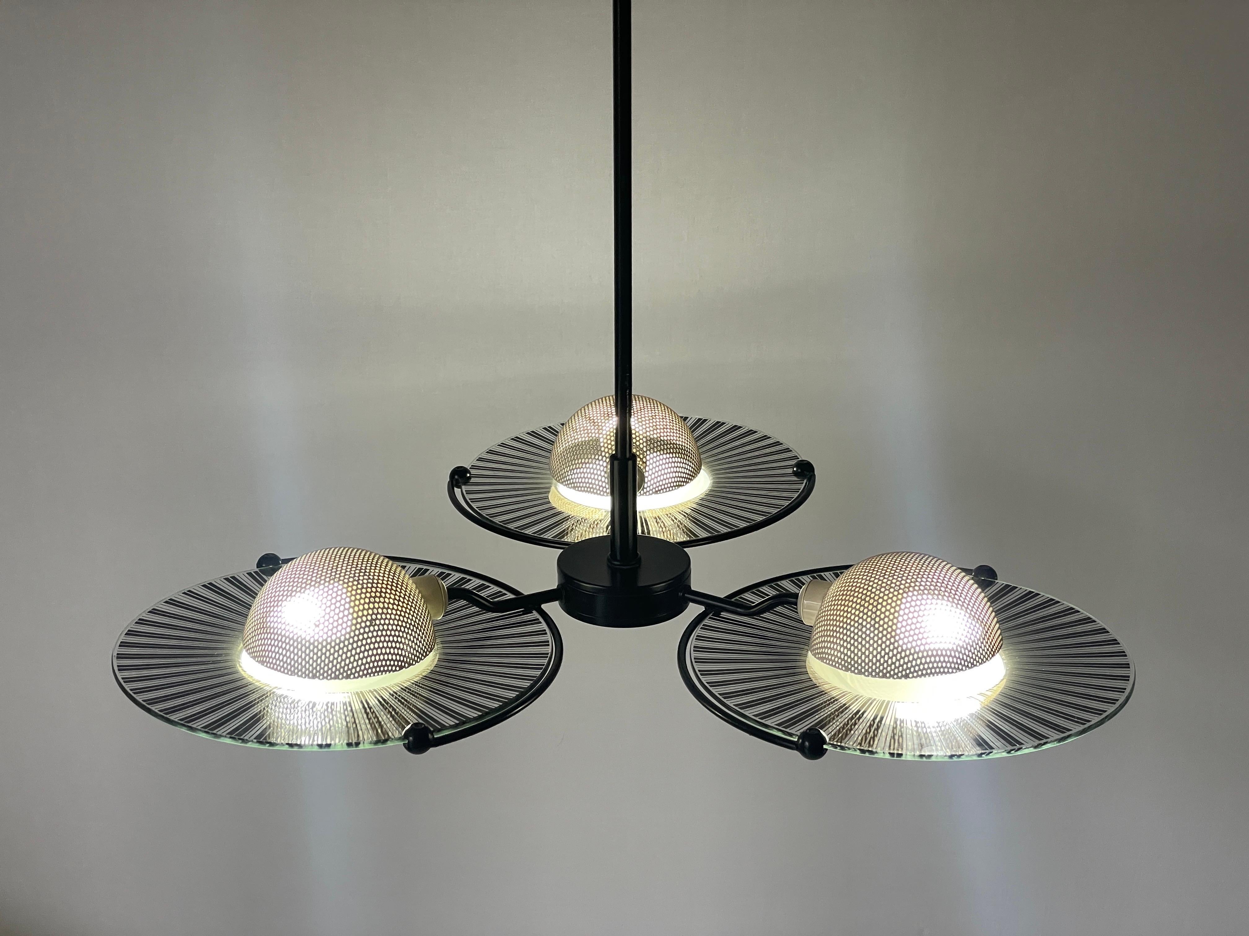 Lustre à 3 têtes en verre Venini par Lino Tagliapietra, années 1960, Italie en vente 10