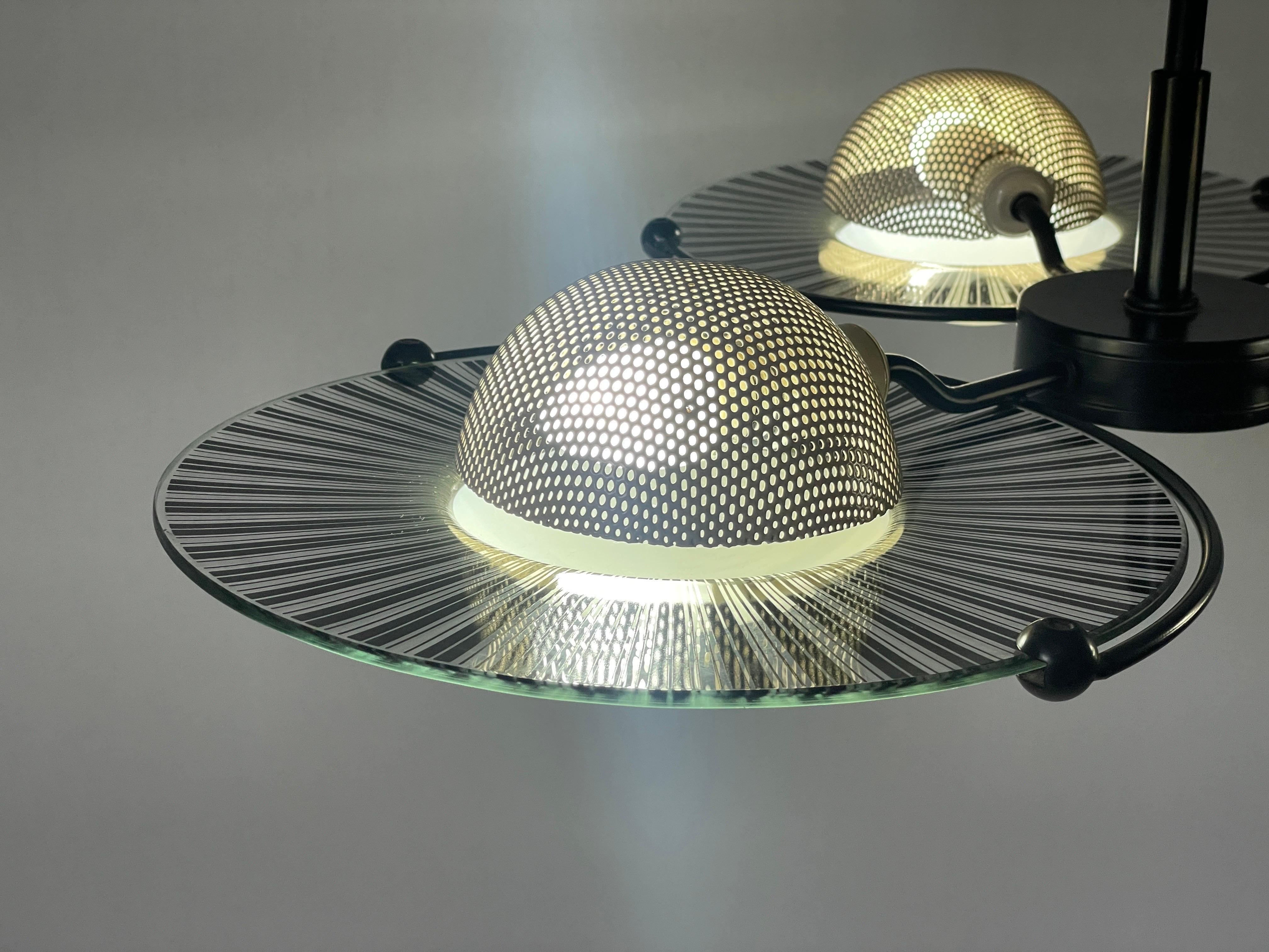 Lustre à 3 têtes en verre Venini par Lino Tagliapietra, années 1960, Italie en vente 11