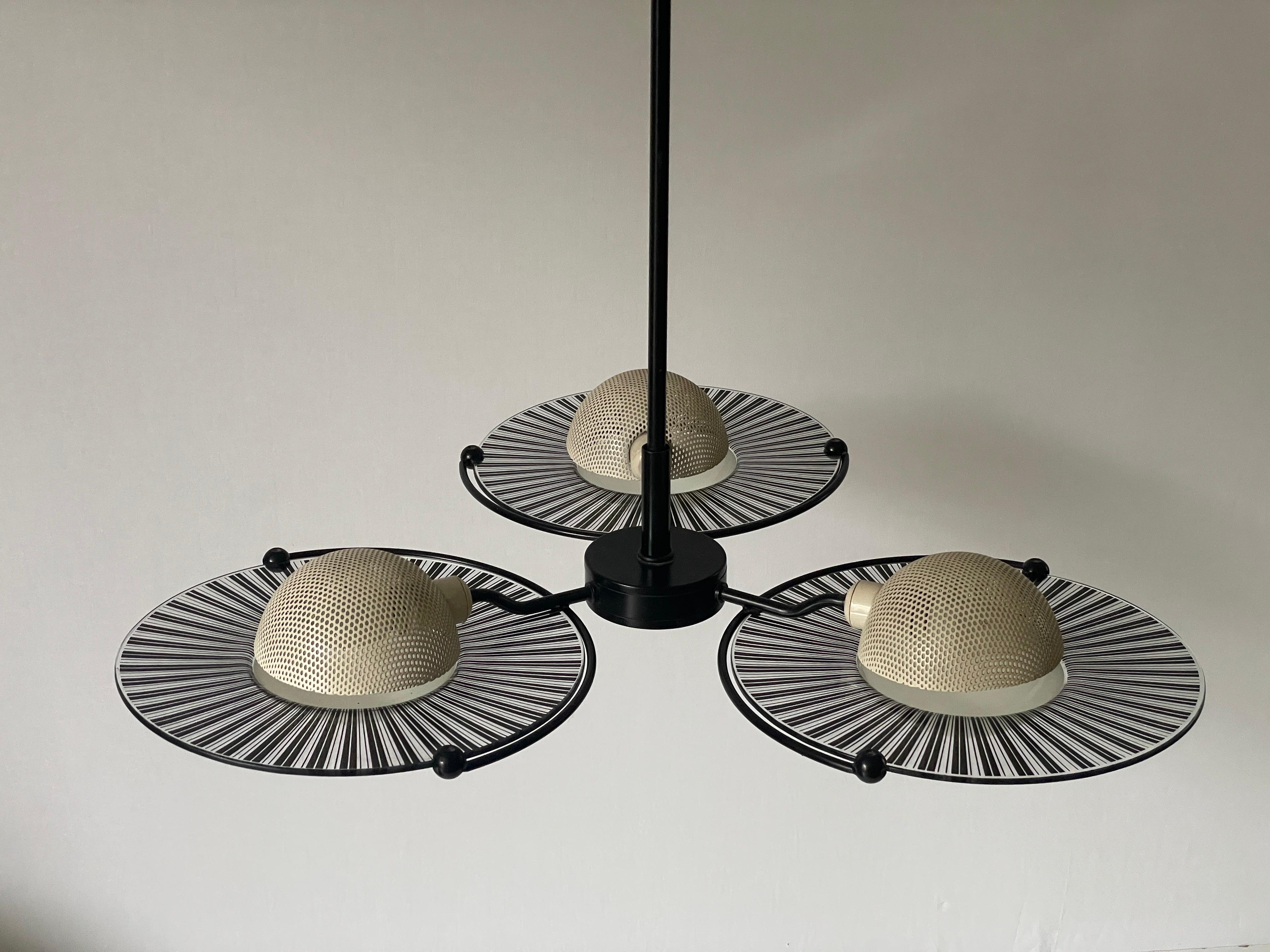 Mid-Century Modern Lustre à 3 têtes en verre Venini par Lino Tagliapietra, années 1960, Italie en vente