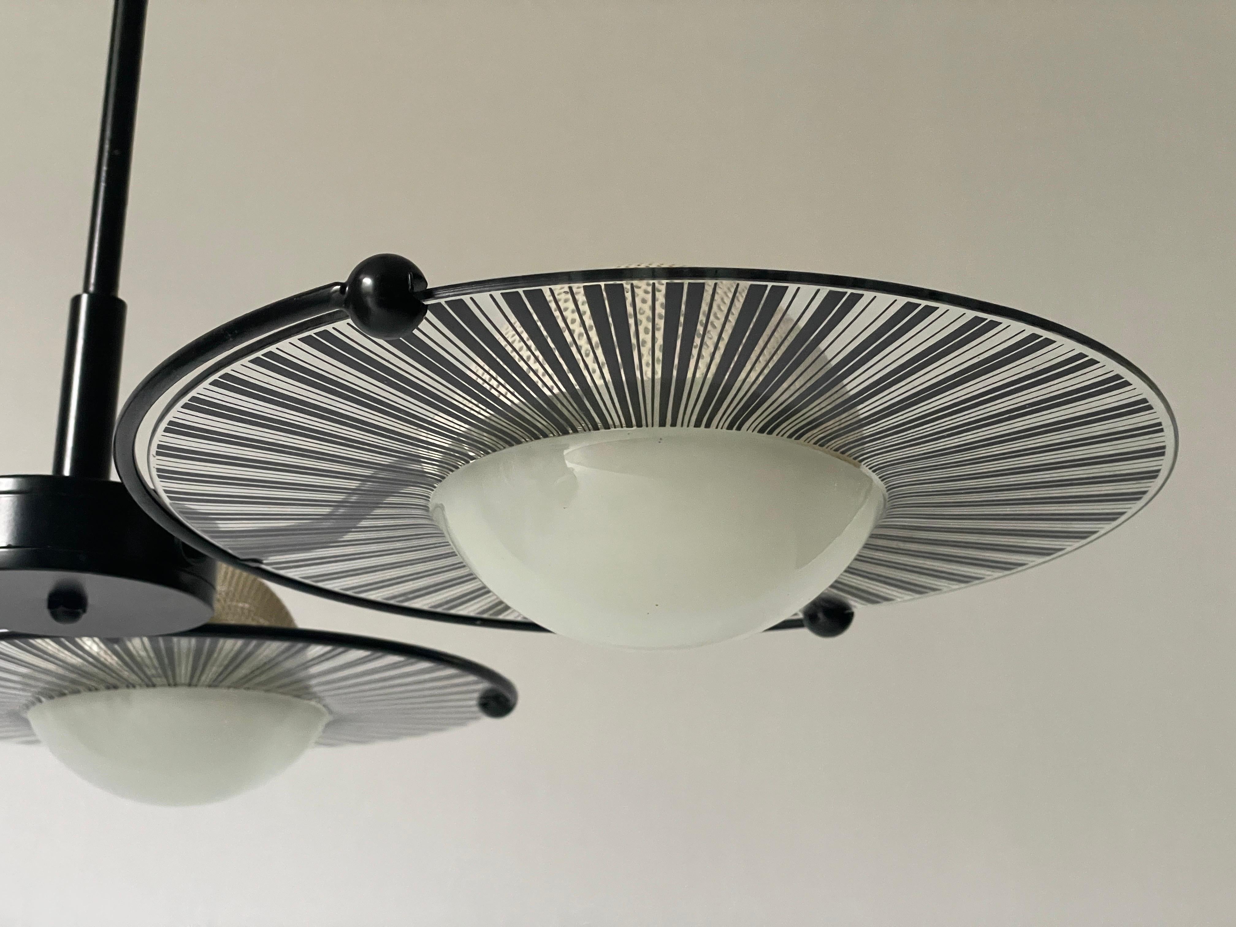 Lustre à 3 têtes en verre Venini par Lino Tagliapietra, années 1960, Italie Excellent état - En vente à Hagenbach, DE