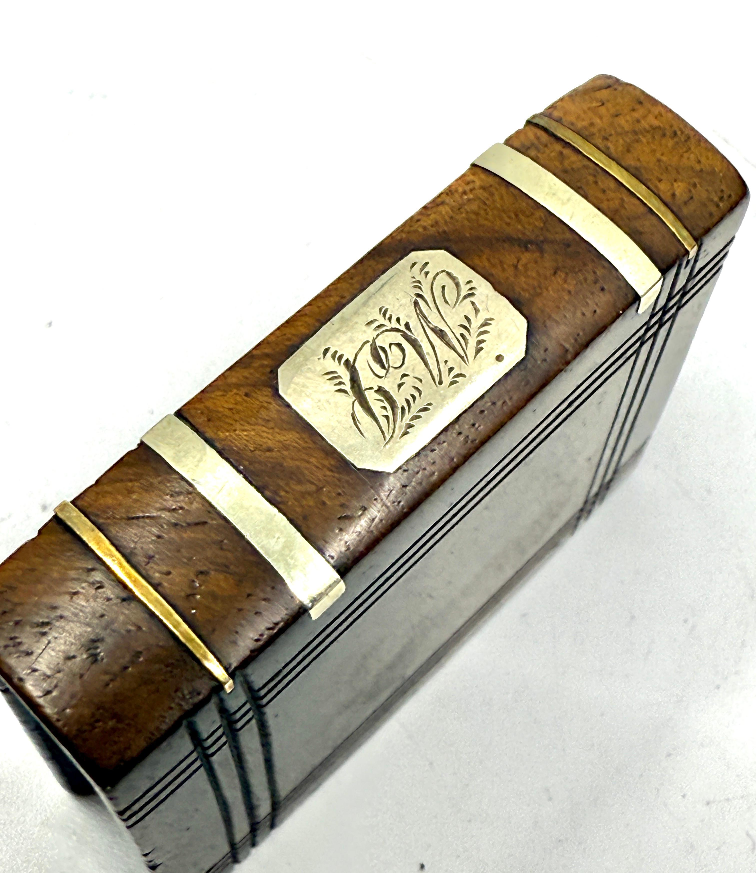 3 Horn, Wood and Silver Match Safes or Trinket Boxes For Sale 10