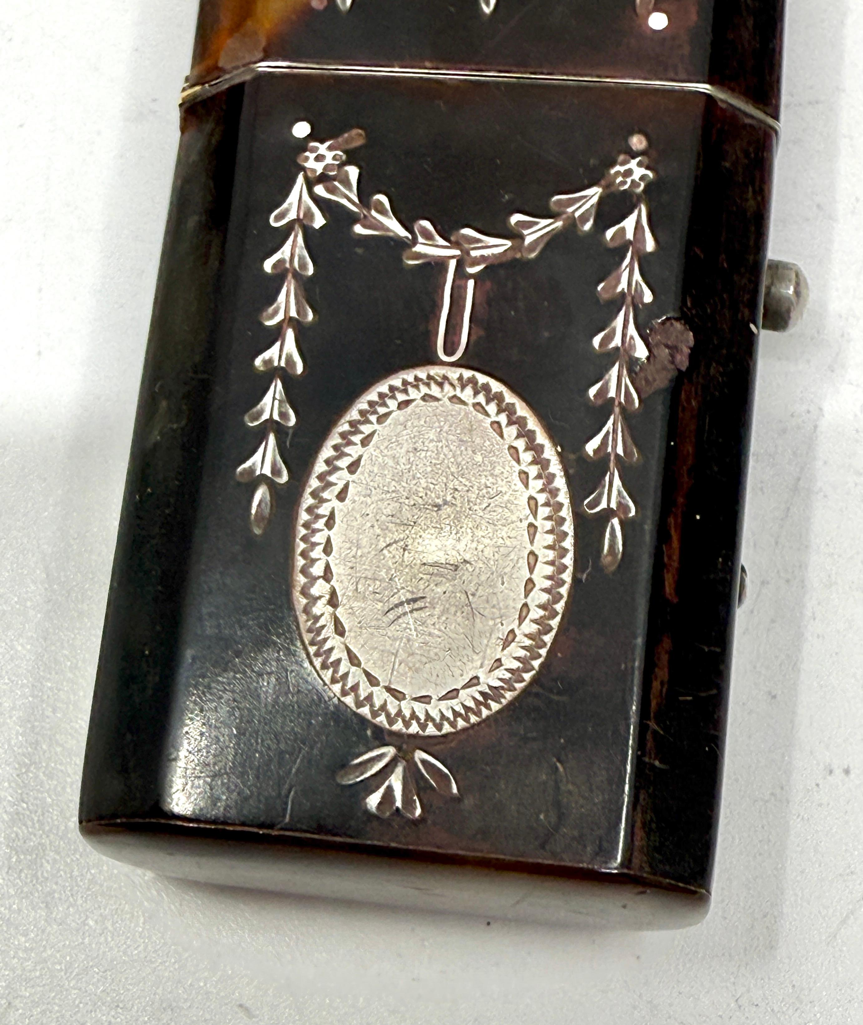 3 Horn, Wood and Silver Match Safes or Trinket Boxes In Good Condition For Sale In Palm Springs, CA