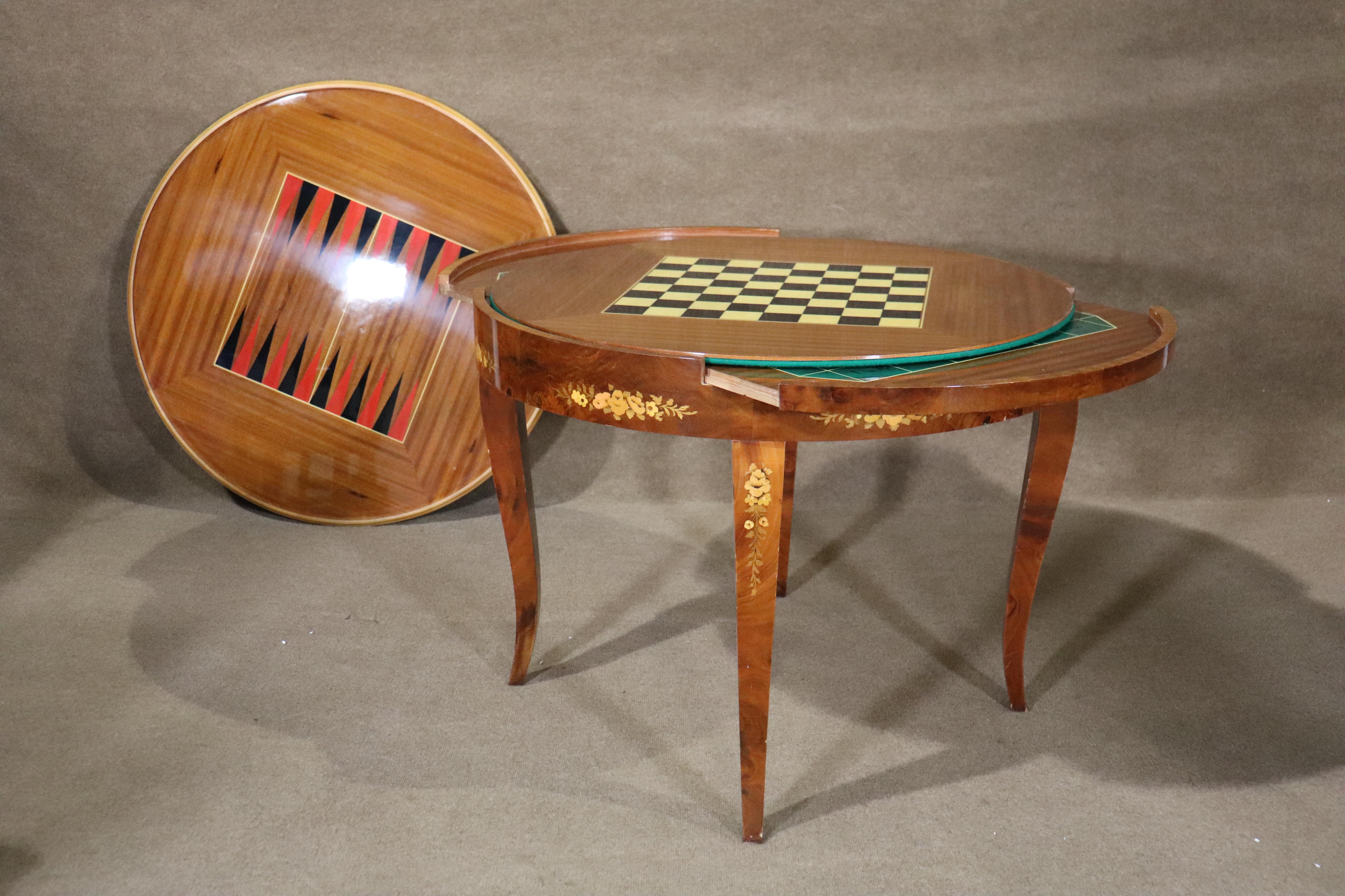 20th Century 3-in-1 Sorrento Game Table For Sale