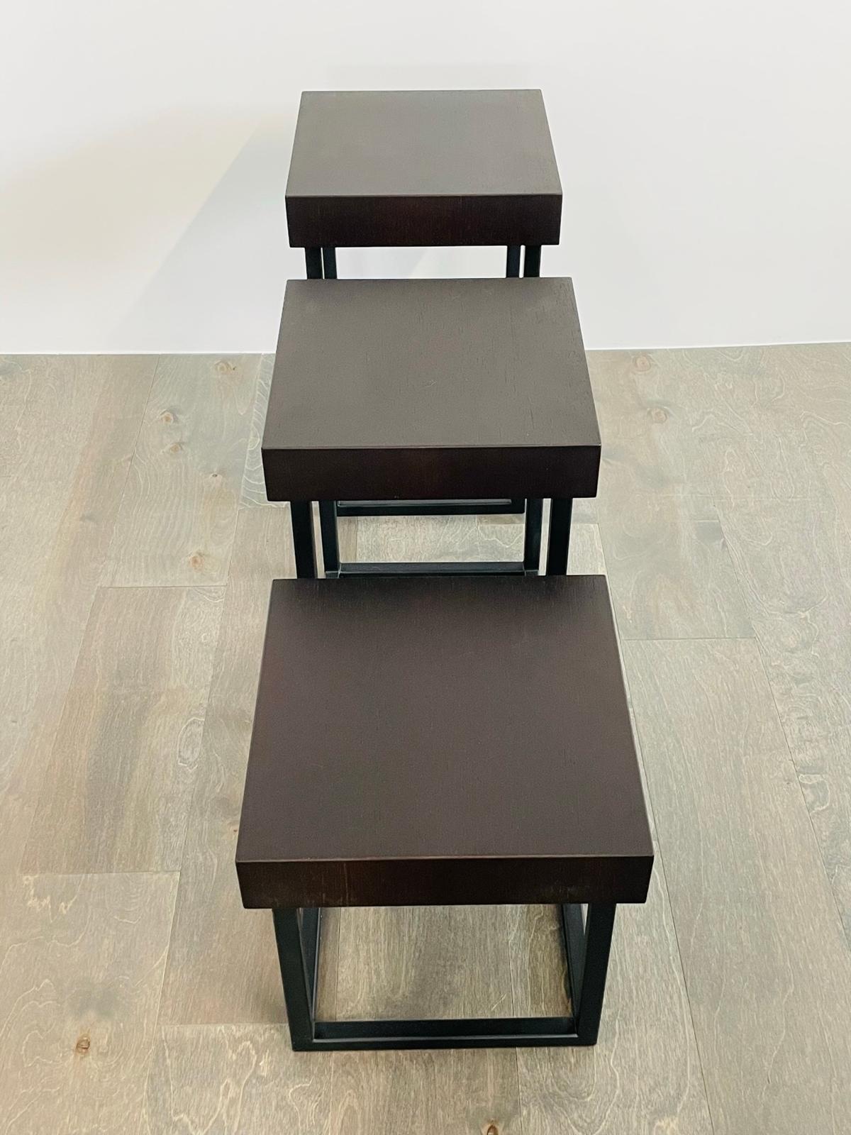 Design: Cain Modern Studio
Design Year: 2023
Country of Provenance: USA

Introducing the stunning 3 Iron & Oak Side Tables, proudly made in the USA by Cain Studio. Handcrafted with meticulous attention to detail, these tables are designed to add