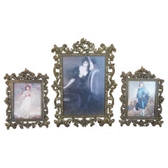 3 Italian Baroque Florentine Action Cheswick Gold Picture Frame Plaques
