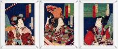 6 Japanese Woodblock Prints 'Double-Side' by Toyohara Kunichika & Shosai Ikkei