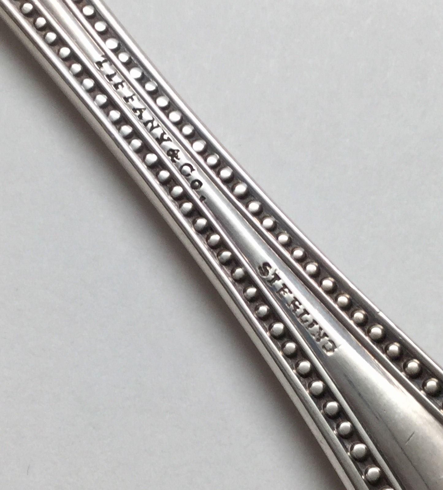 3 John Polhamus für Tiffany & Co. Sterling Silber Perle Teelöffel im Zustand „Gut��“ in Washington Depot, CT