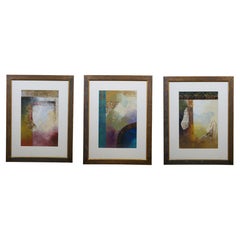 3 Kamy Deljou - "Abstract Symphony" - Note musicali - Dipinti a tecnica mista - 37"