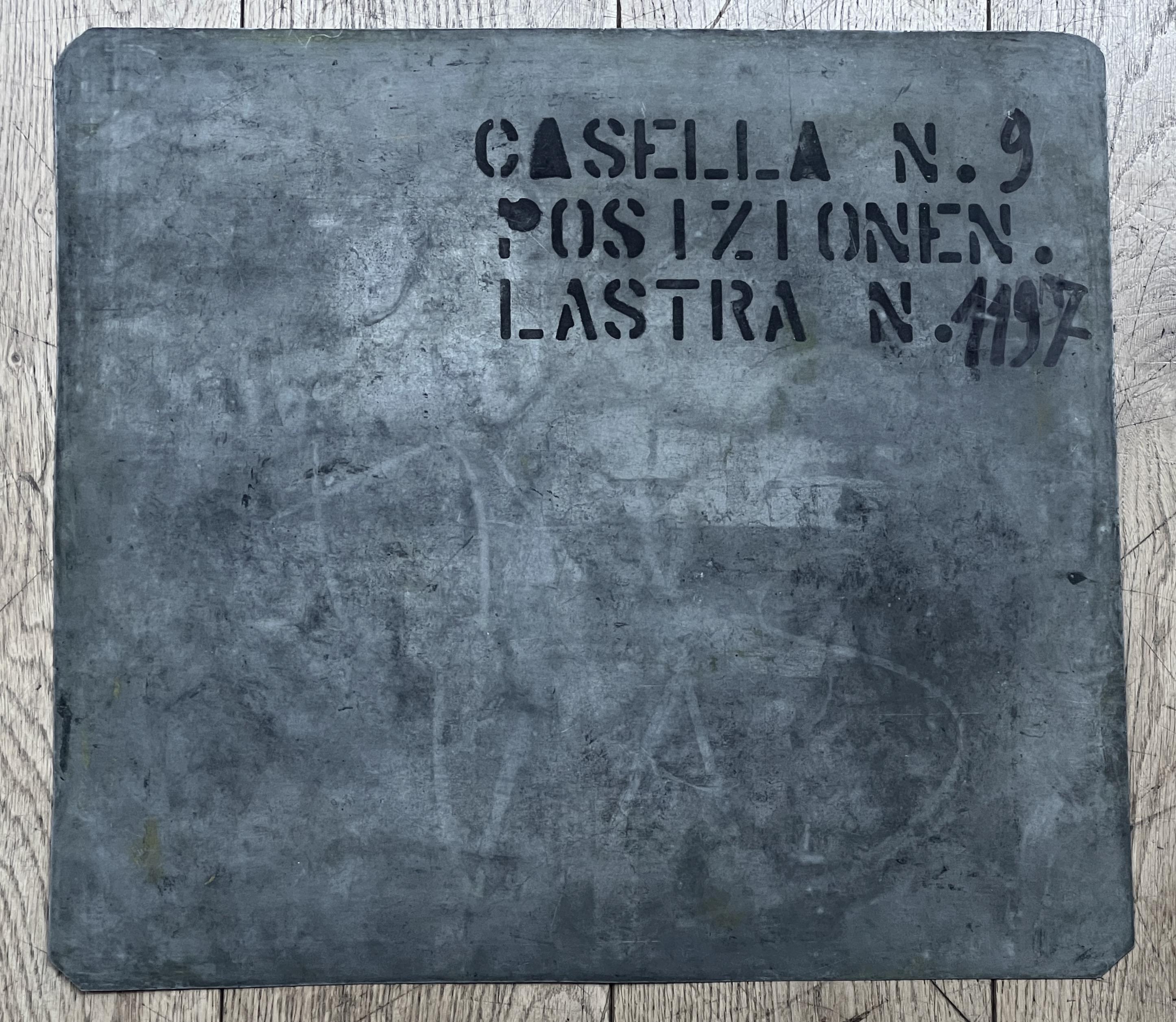 '3 Keys' Original Lithographic Zinc Plate by Piero Fornasetti In Good Condition In London, England