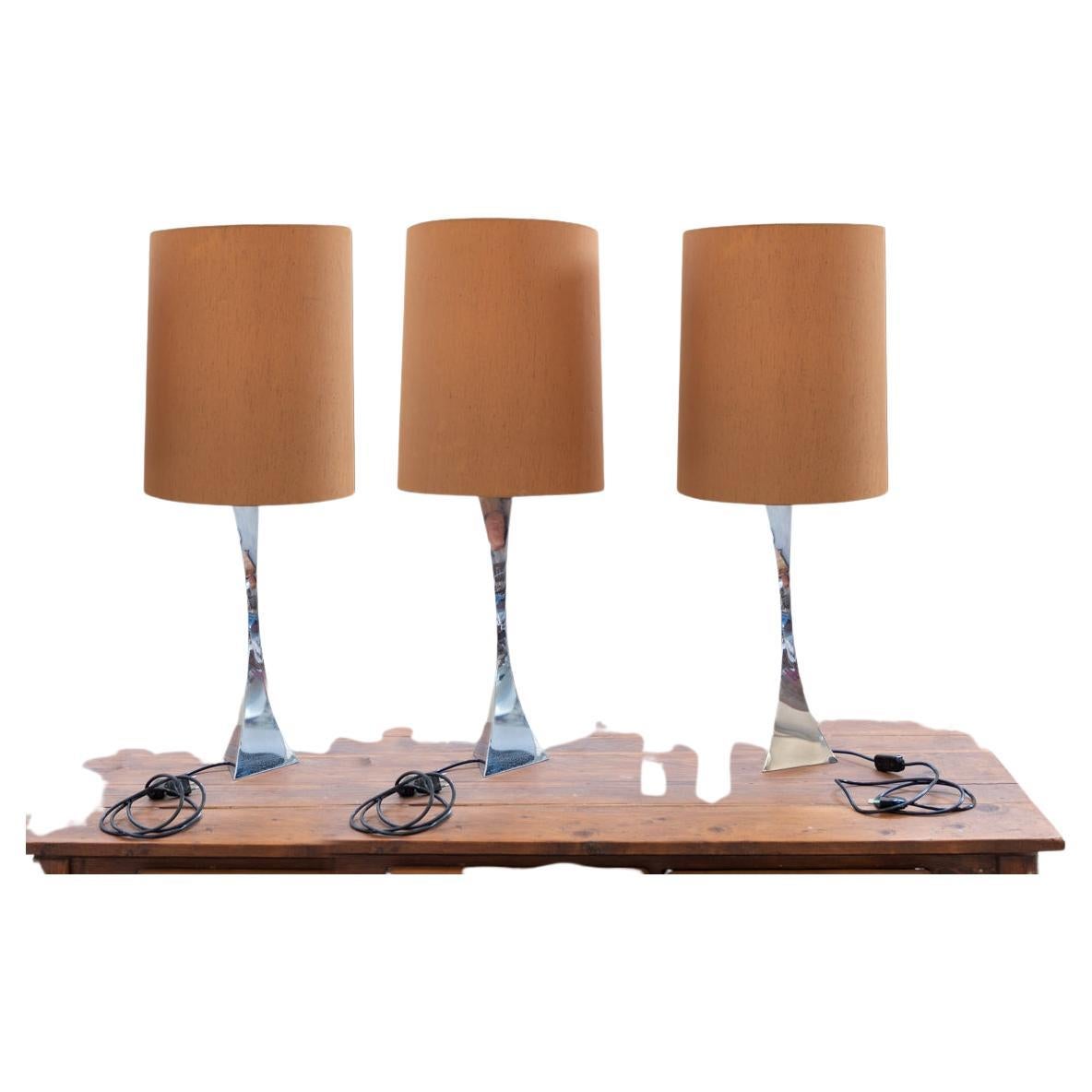 3 lampes de table de A. Tonello et A. Montagna Grillo 1970 en vente