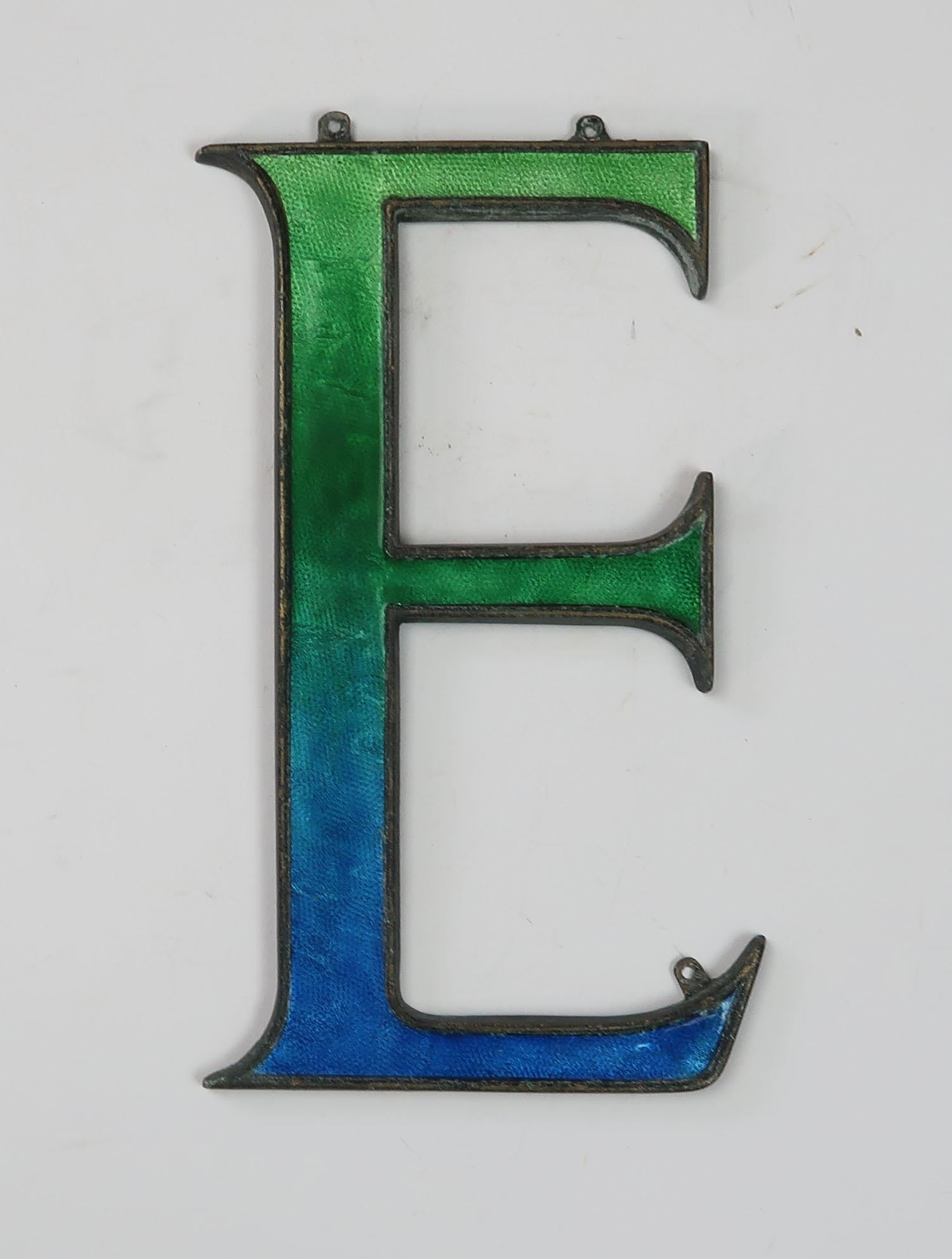 3 wonderful letters in good condition

Enamel on bronze

Beautiful iridescent blues and greens

Probably originally part of a trade sign

Priced individually so you can buy just one, two or the three of them

The measurement below relates