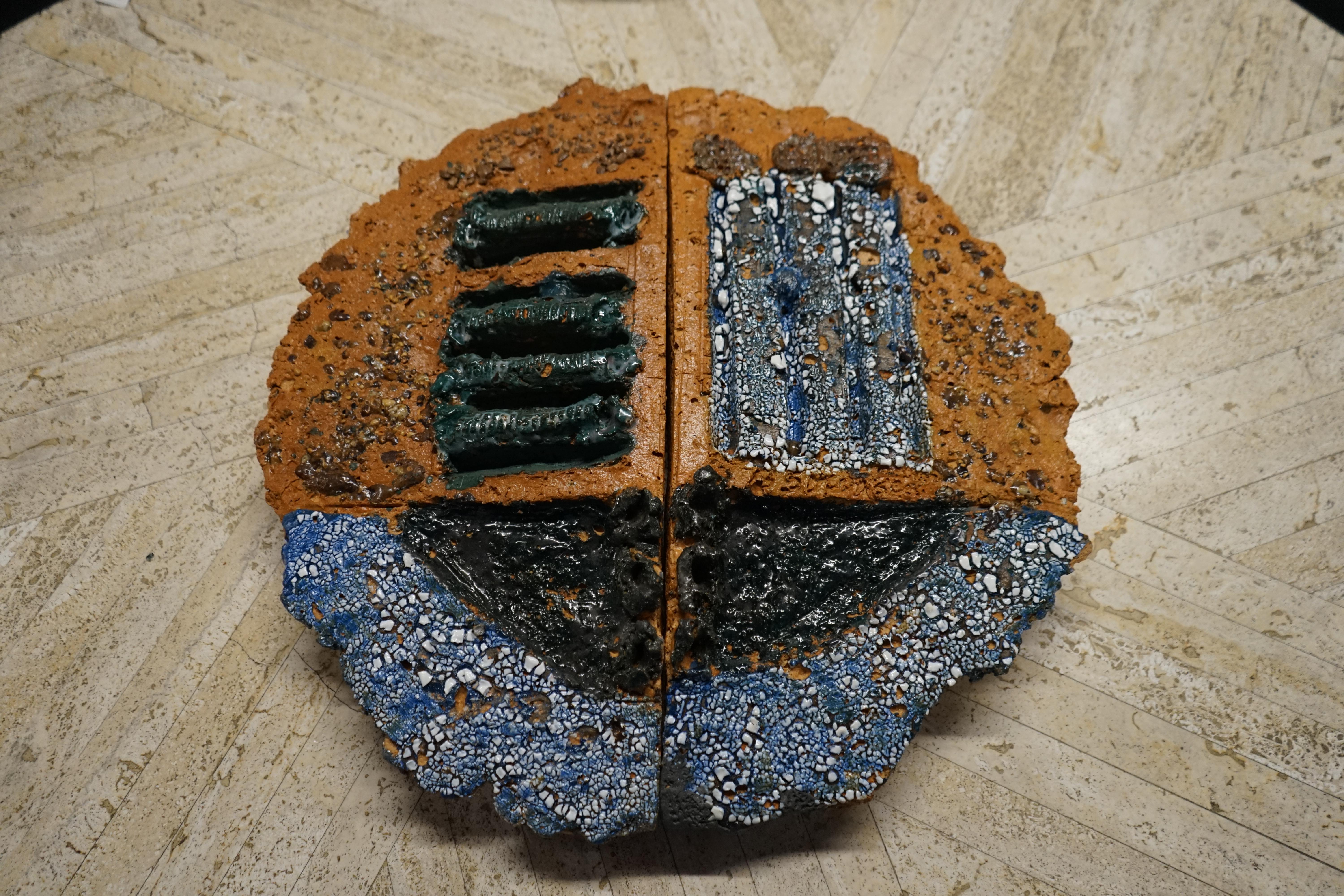3 grandi scudi in ceramica di Barbara Sorensen in vendita 6