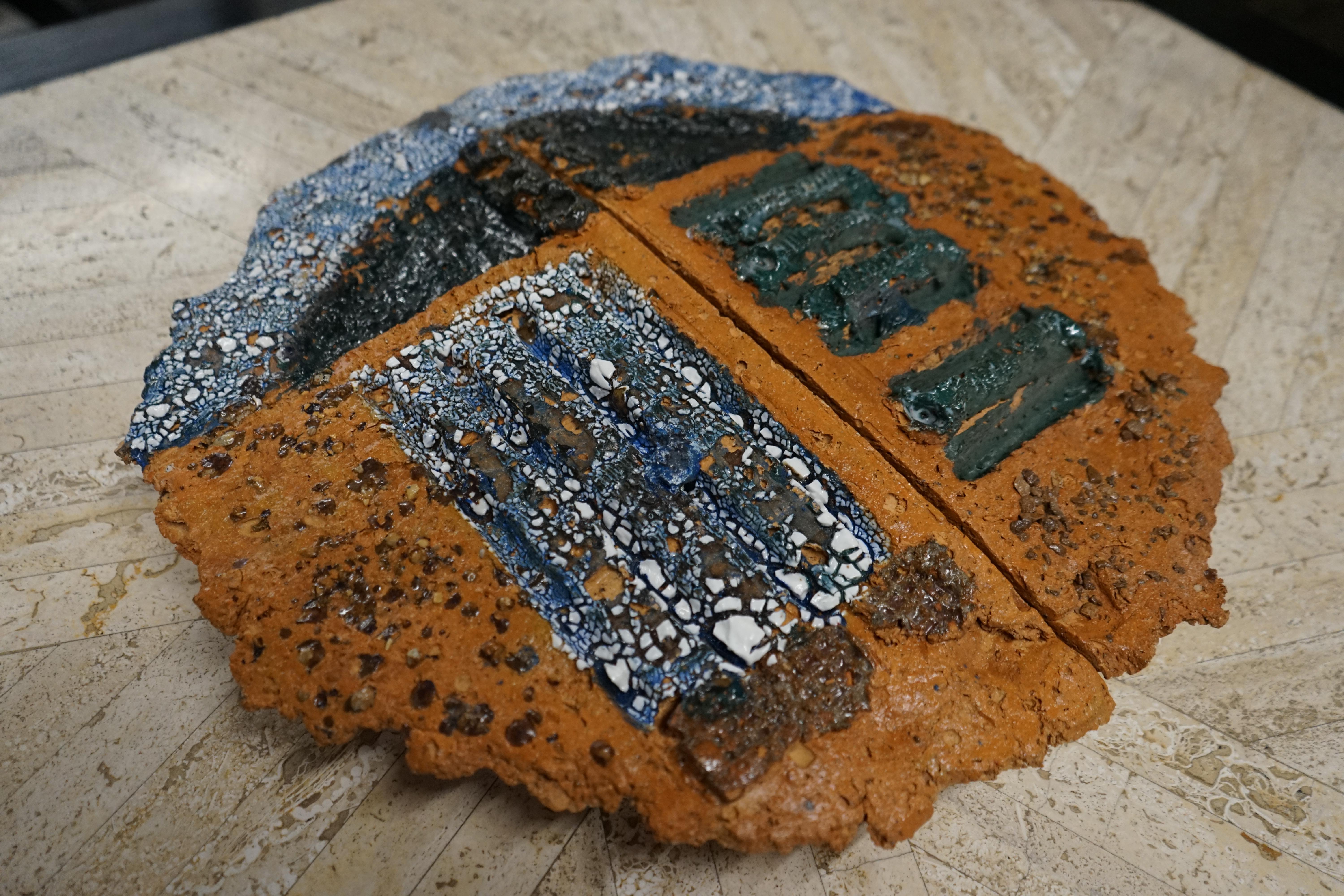 3 grandi scudi in ceramica di Barbara Sorensen in vendita 8