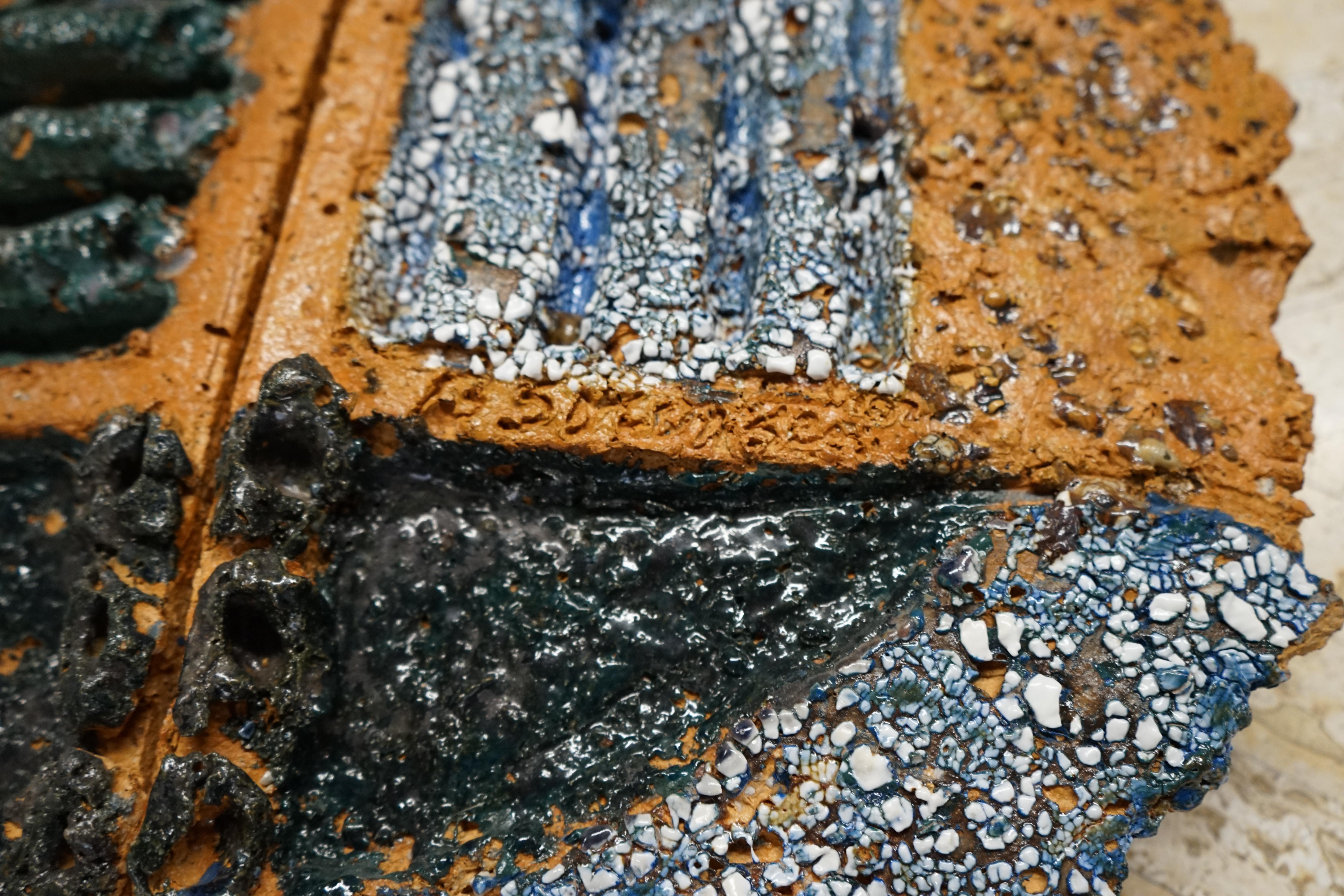 3 grandi scudi in ceramica di Barbara Sorensen in vendita 9