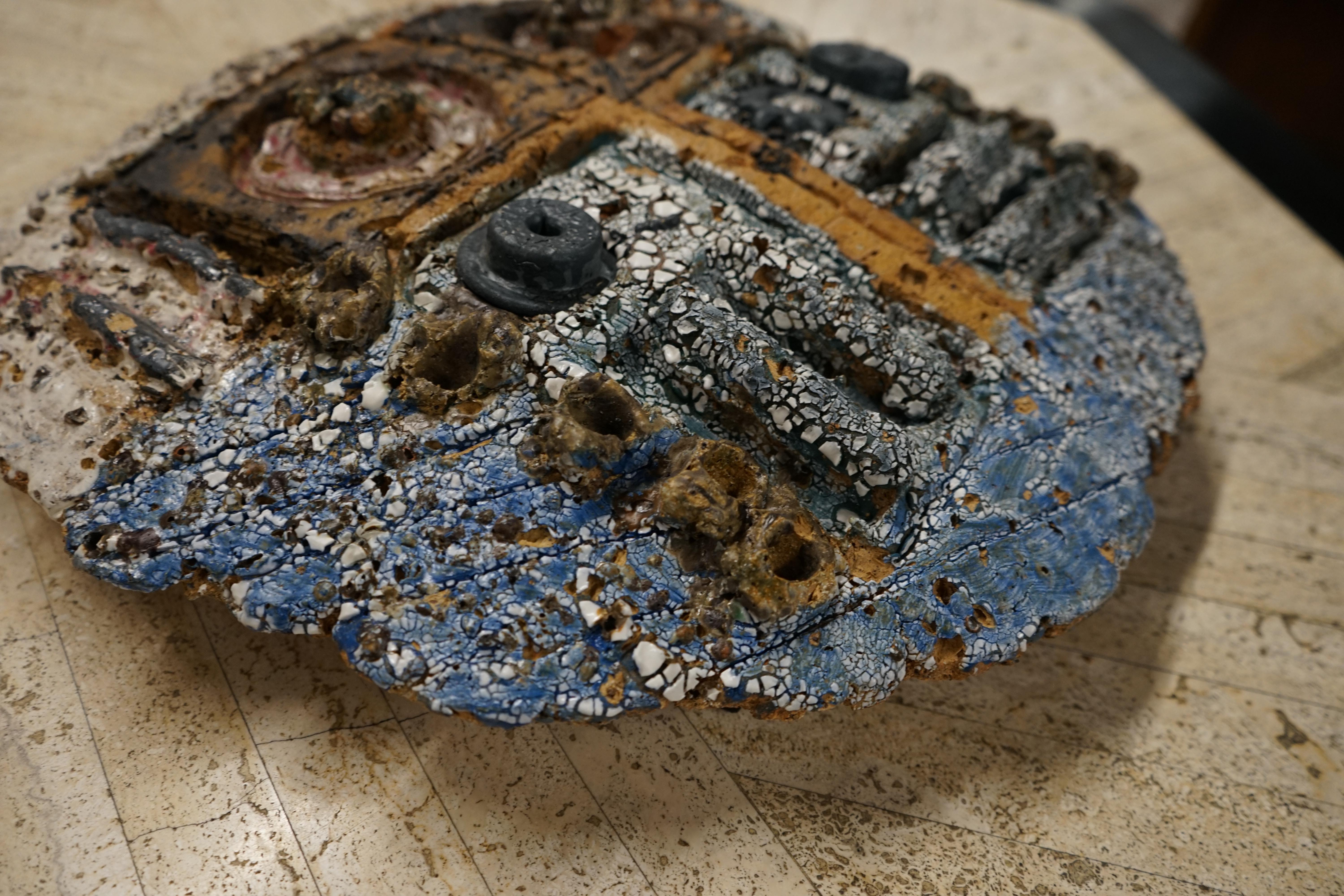 3 grandi scudi in ceramica di Barbara Sorensen in vendita 2
