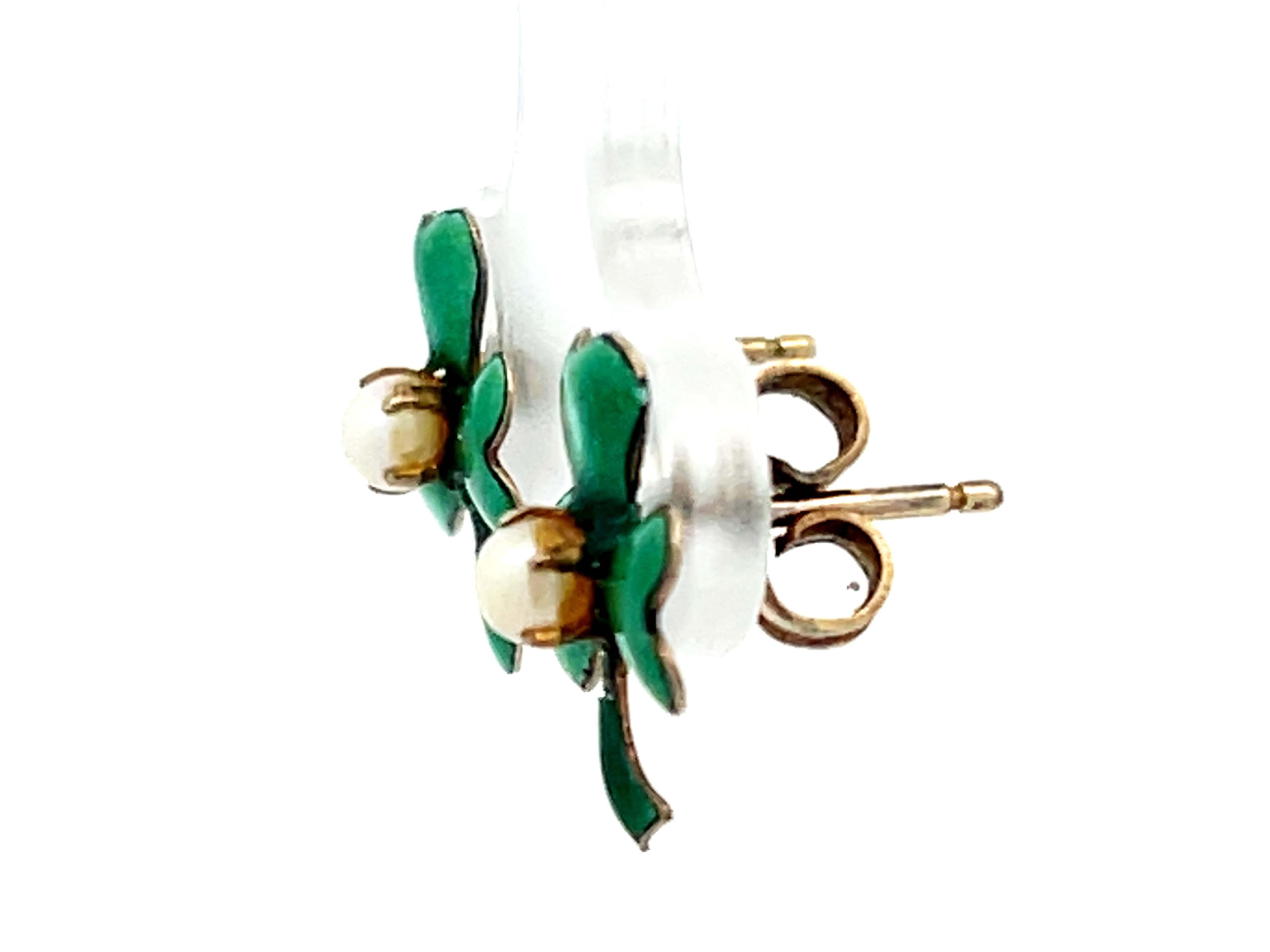 green clover earrings