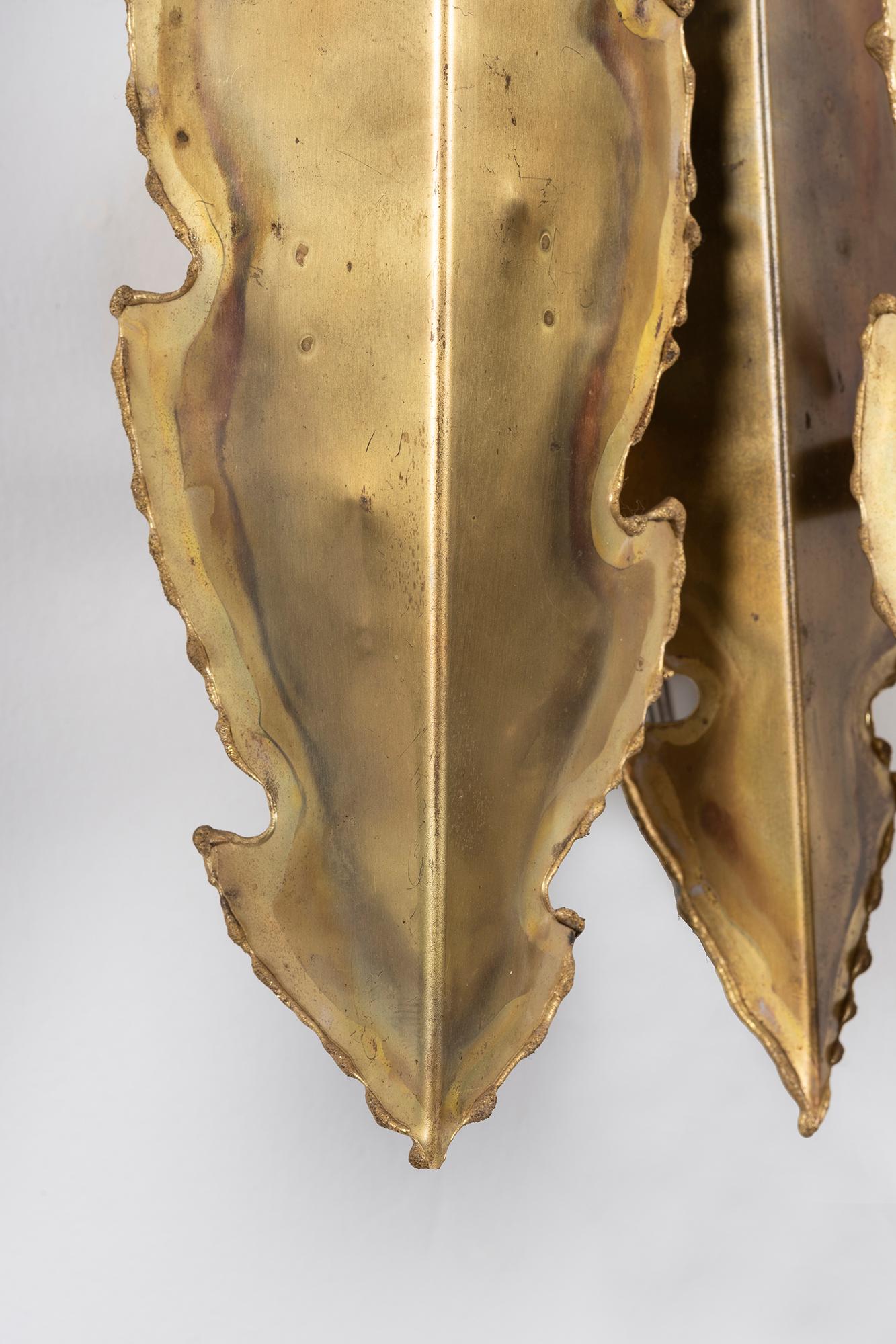 3-Leaves Wall Lamps In Good Condition In Milan, IT