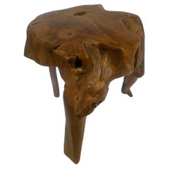 Vintage 3-Leg Natural Edge Side Table