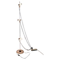 Vintage 3-light adjustable flowers floor lamp - 1970s