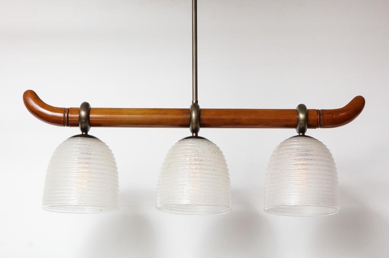3-Light Ceiling Fixture Attributed to Archimede Seguso For Sale at 1stDibs