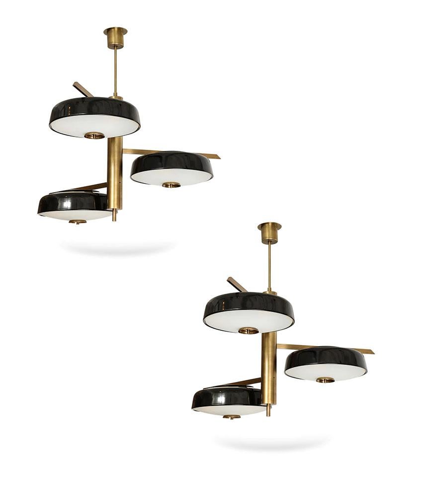 3 Light Ceiling Fixture by Fedele Papagni 2