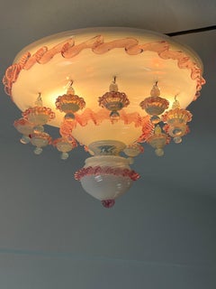 3-Light Ceiling Light in Murano Glass, Italy, 1970s