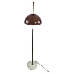 Retro 3-Light Floor Lamp Stilux Milano Plexiglass And Glass Mid-Century Italian Design