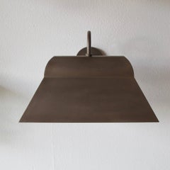 Three-Light Hooded Iron Exterior Wall Sconce