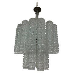 3-Light Murano Glass Chandelier Attributed To Toni Zuccheri For Venini, 1960s