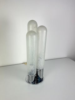 Lampe de bureau à 3 lumières en verre de Murano par Carlo Nason pour Mazzega, 1970